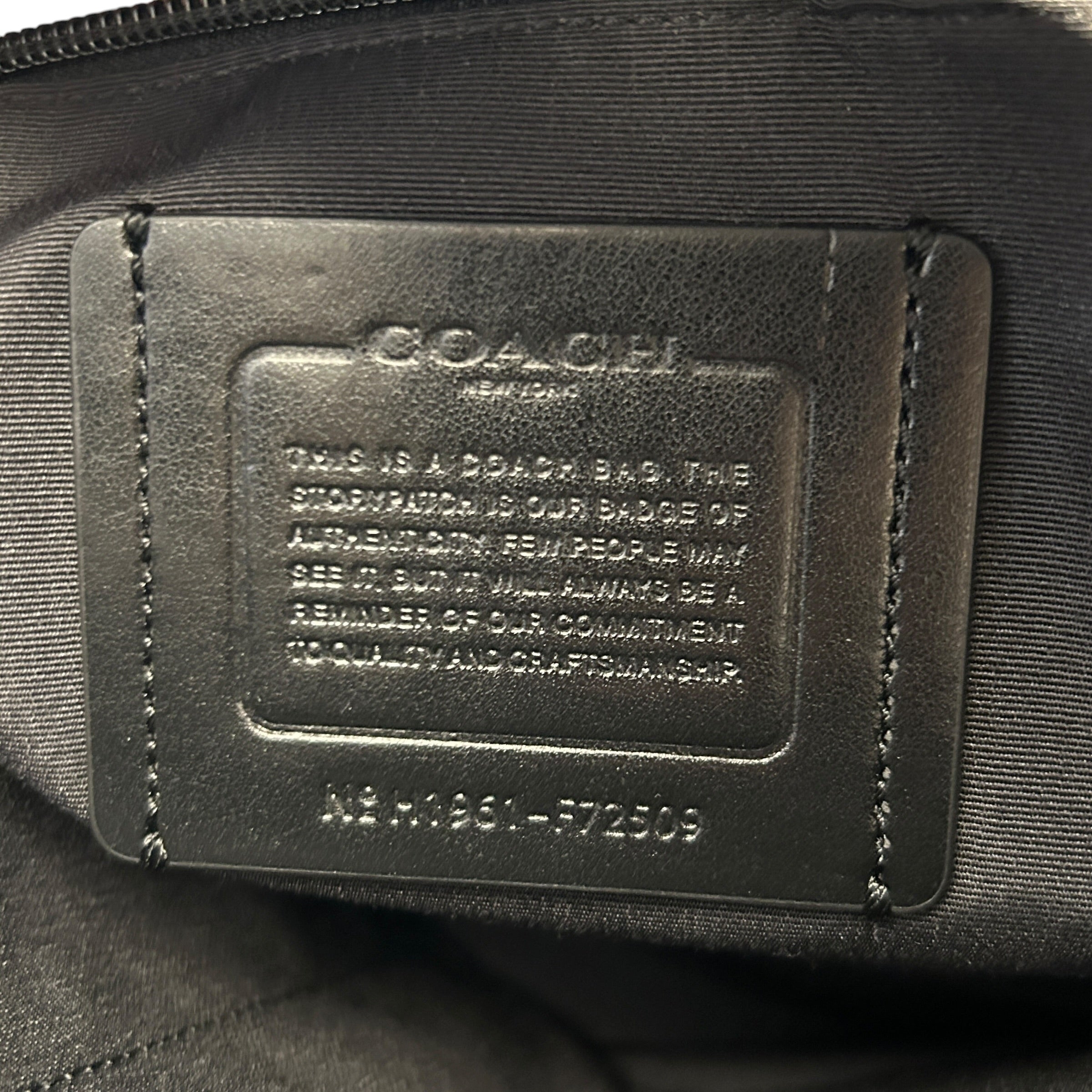 COACH/Briefcase/Leather/BLK/Flap briefcase view 5