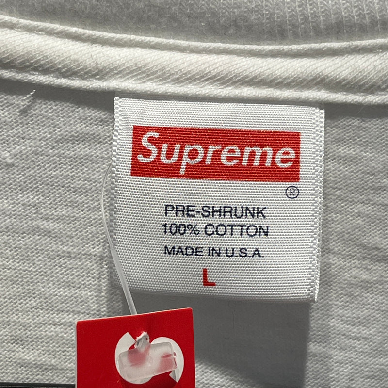 Supreme/T-Shirt/L/Cotton/WHT/SUPREME SCARFACE W TAG