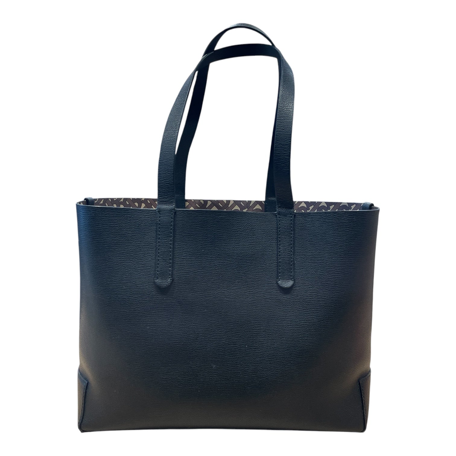 BURBERRY LONDON/Tote Bag/Leather/BLK/TB EMBOSSED BURBERRY TOTE BAG view 2