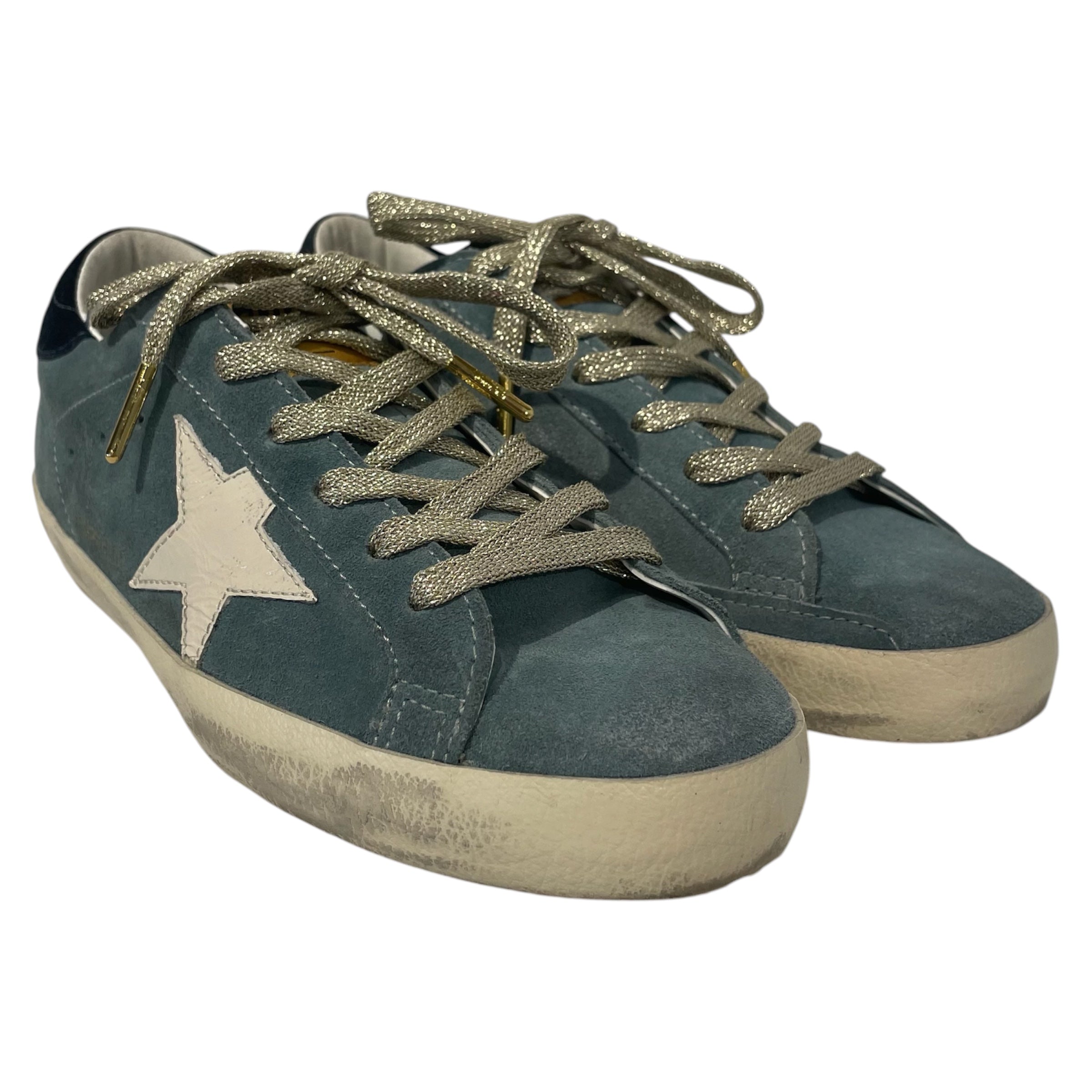 GOLDEN GOOSE/Low-Sneakers/EU 38/Suede/BLU/ view 1