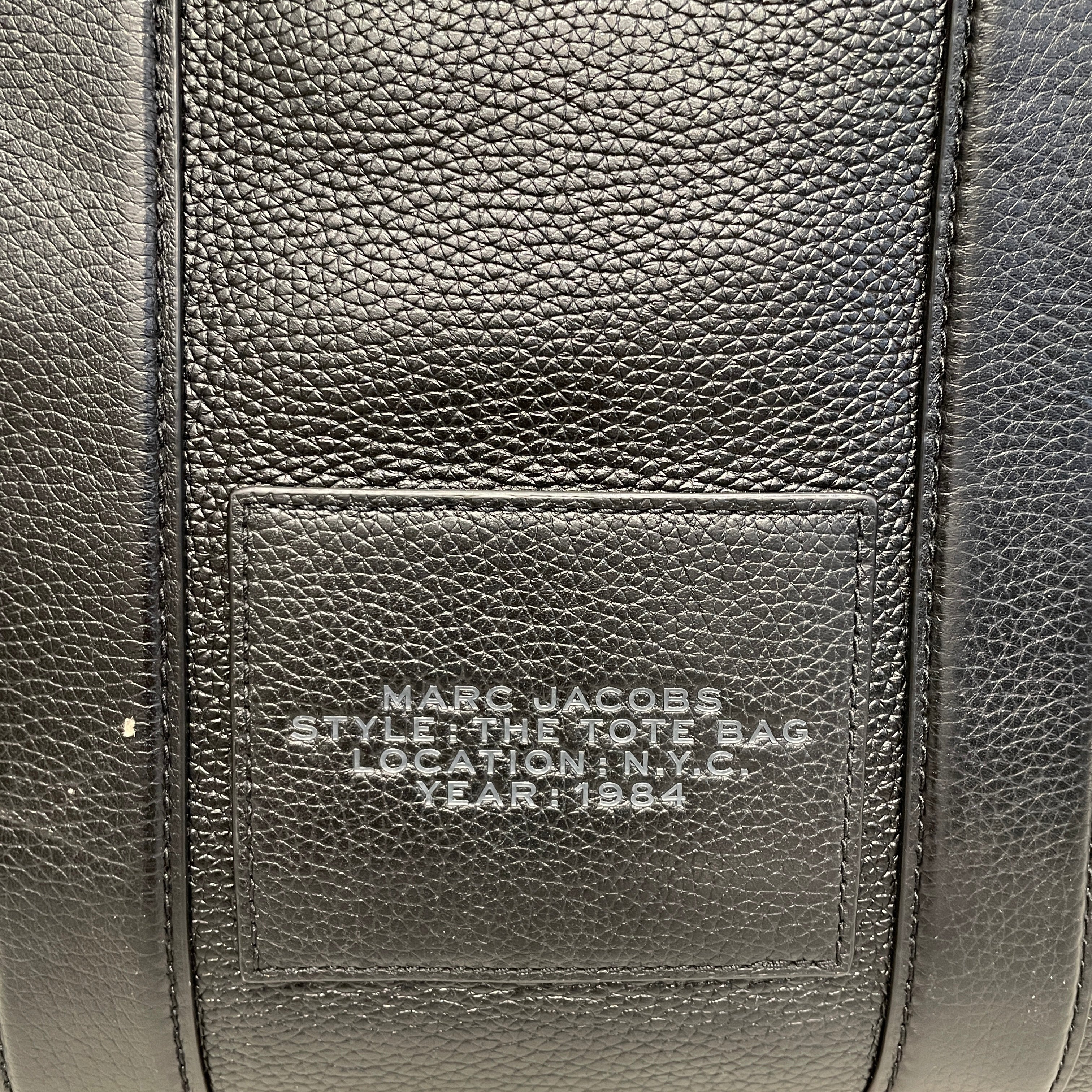 MARC JACOBS/Tote Bag/Leather/BLK/FLAT HANDLES BIG TOTE view 5