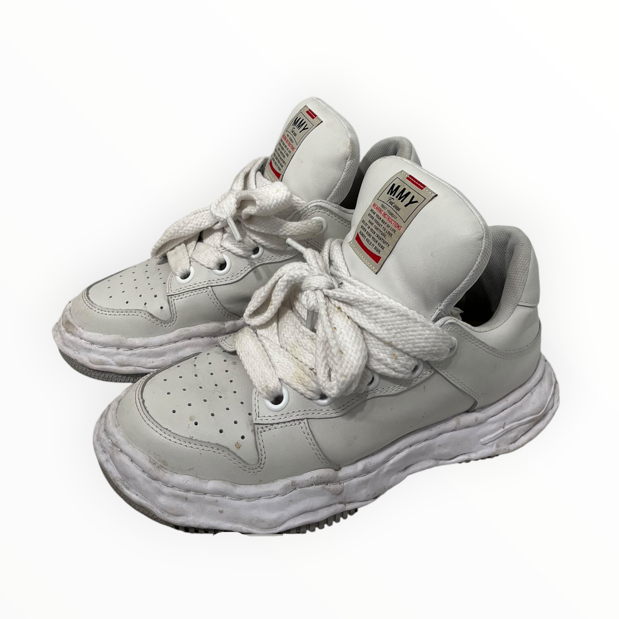 MIHARA YASUHIRO/Low-Sneakers/EU 44/Leather/WHT/MMY WAYNE LOW LEATHER PUFFER view 1