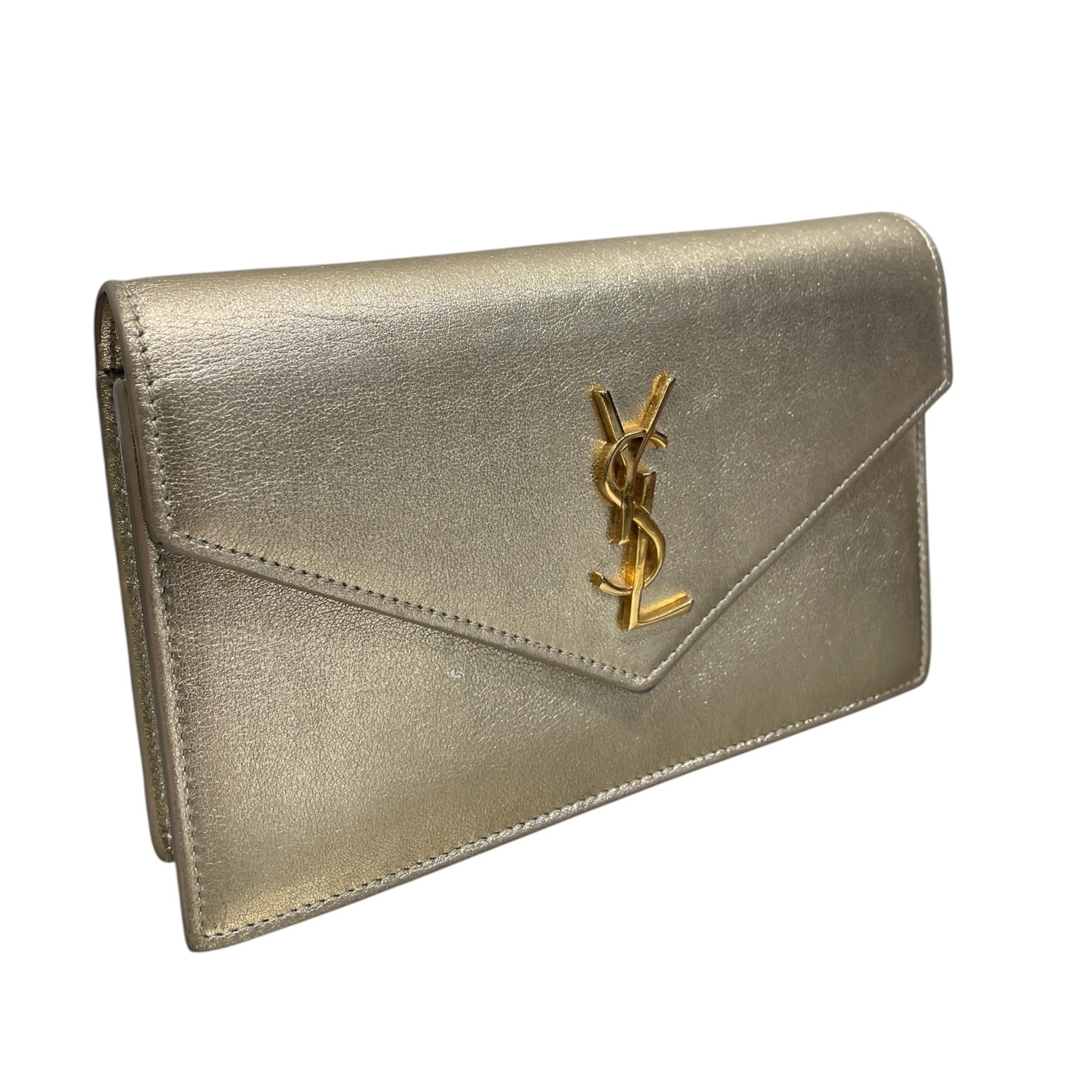 YVES SAINT LAURENT/Cross Body Bag/GLD/Envelope w/ Chain Strap view 3