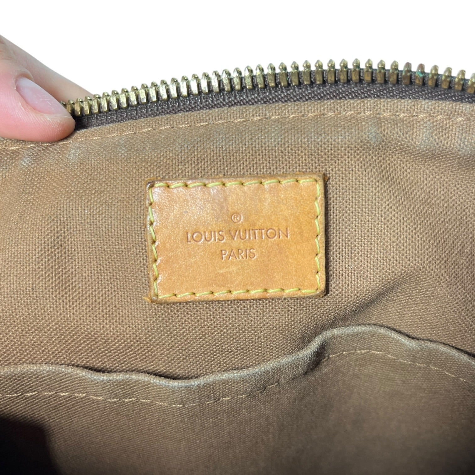 LOUIS VUITTON/Hand Bag/Monogram/Leather/BRW/Palmero Monogram view 4