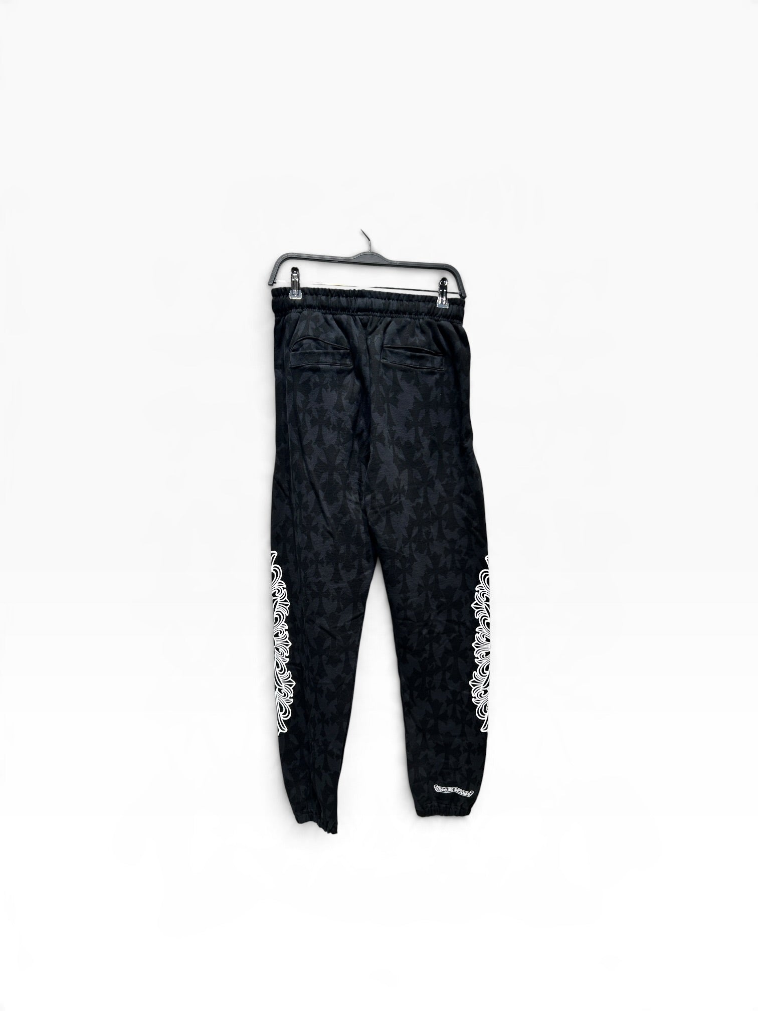 CHROME HEARTS/Pants/M/Cotton/BLK/All Over Print/cemetary cross all over view 2