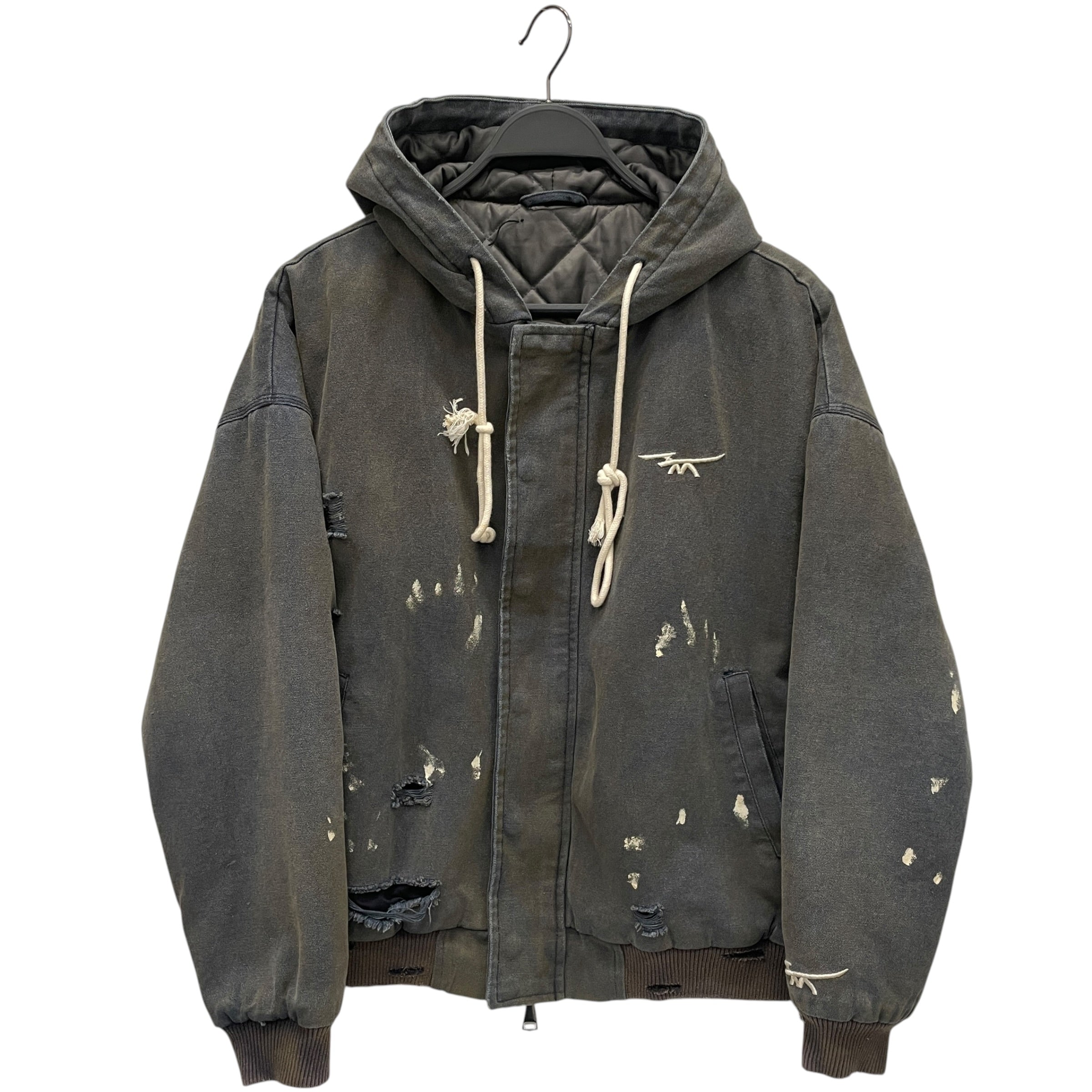 HMDD(Happy Memories Don't Die)/Jacket/Cotton/BLK/DISTRESSED WORKWEAR view 1