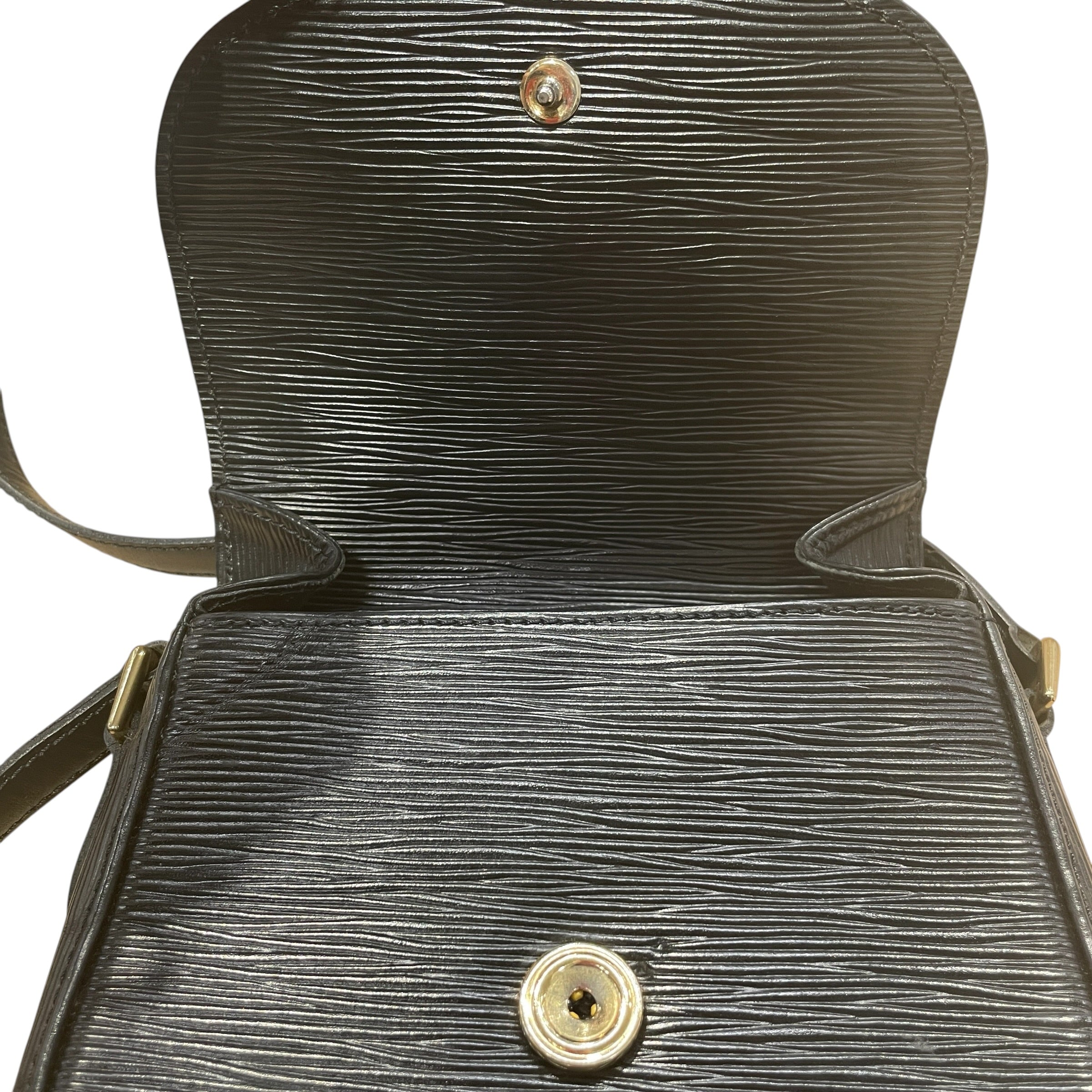 LOUIS VUITTON/Cross Body Bag/Leather/BLK/epi saint cloud view 4