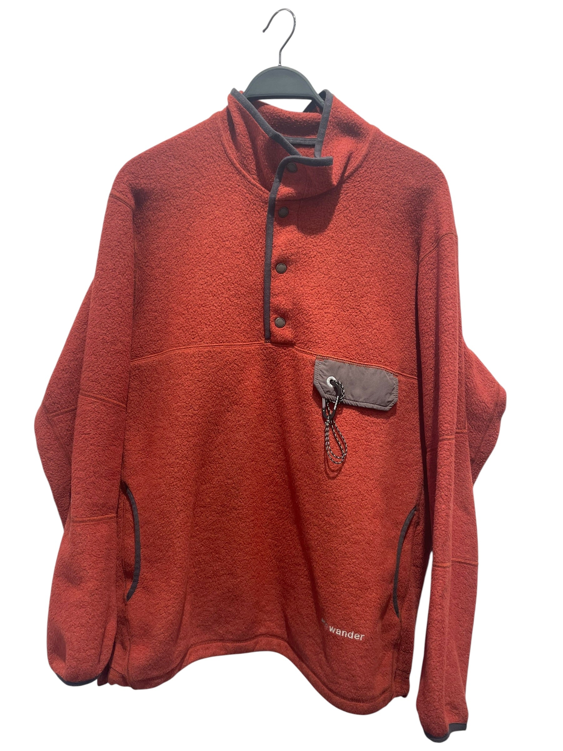 and wander/Jacket/5/Polyester/ORN/burnt orange fleece view 1