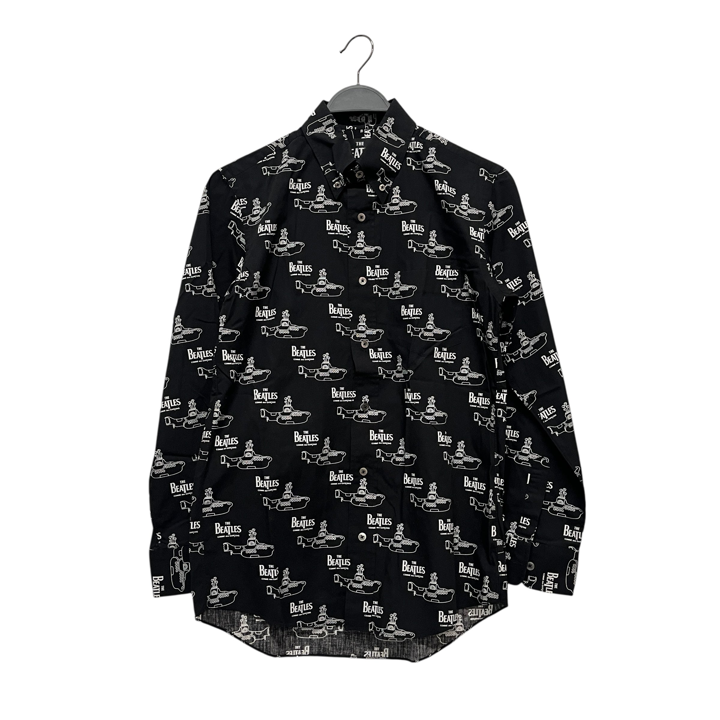 THE BEATLES COMME des GARCONS/LS Shirt/M/Cotton/BLK/All Over Print/SUBMARINE OUTLINE SAMPLE view 2