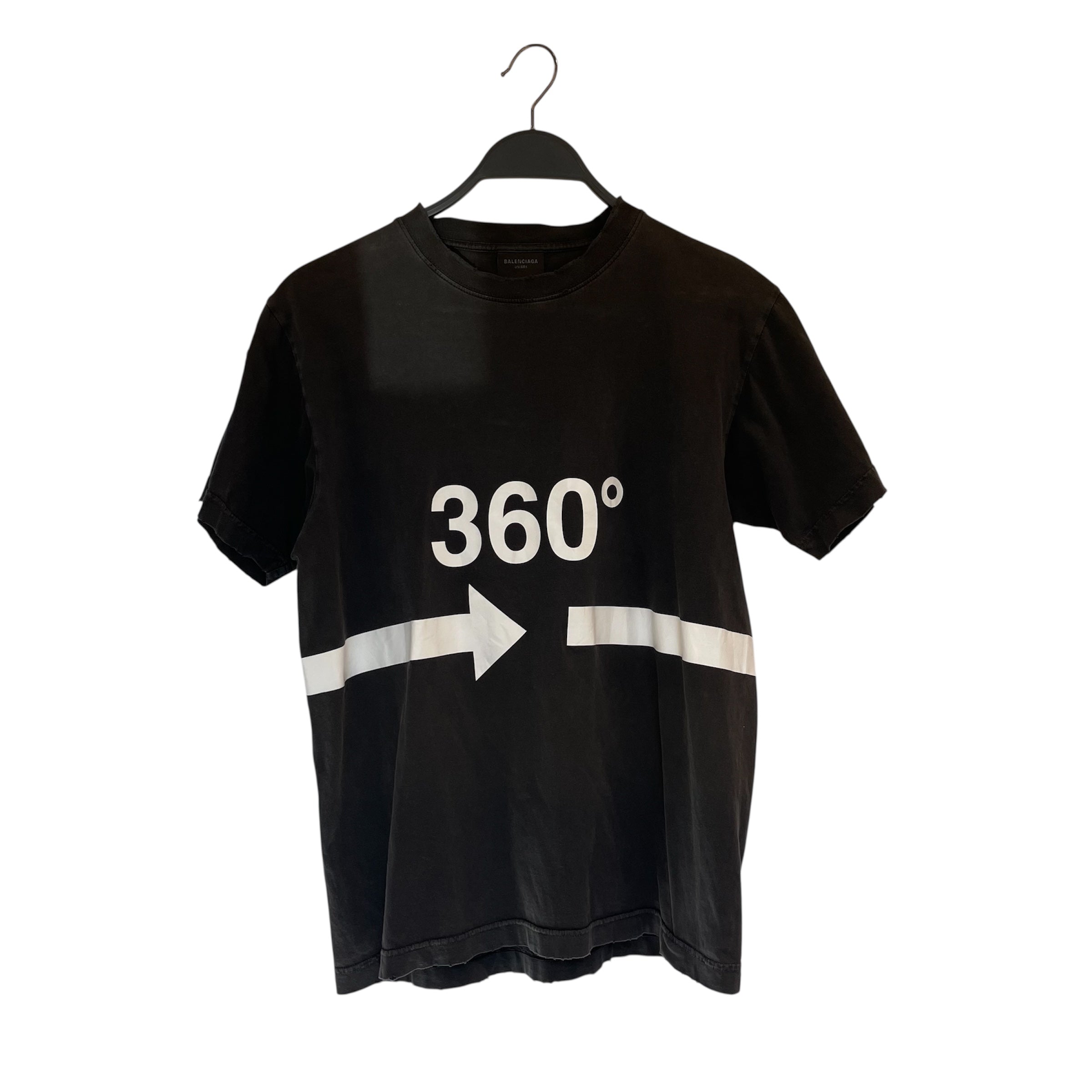 BALENCIAGA/T-Shirt/S/Cotton/BLK/360 TUBLAR SHIRT view 1