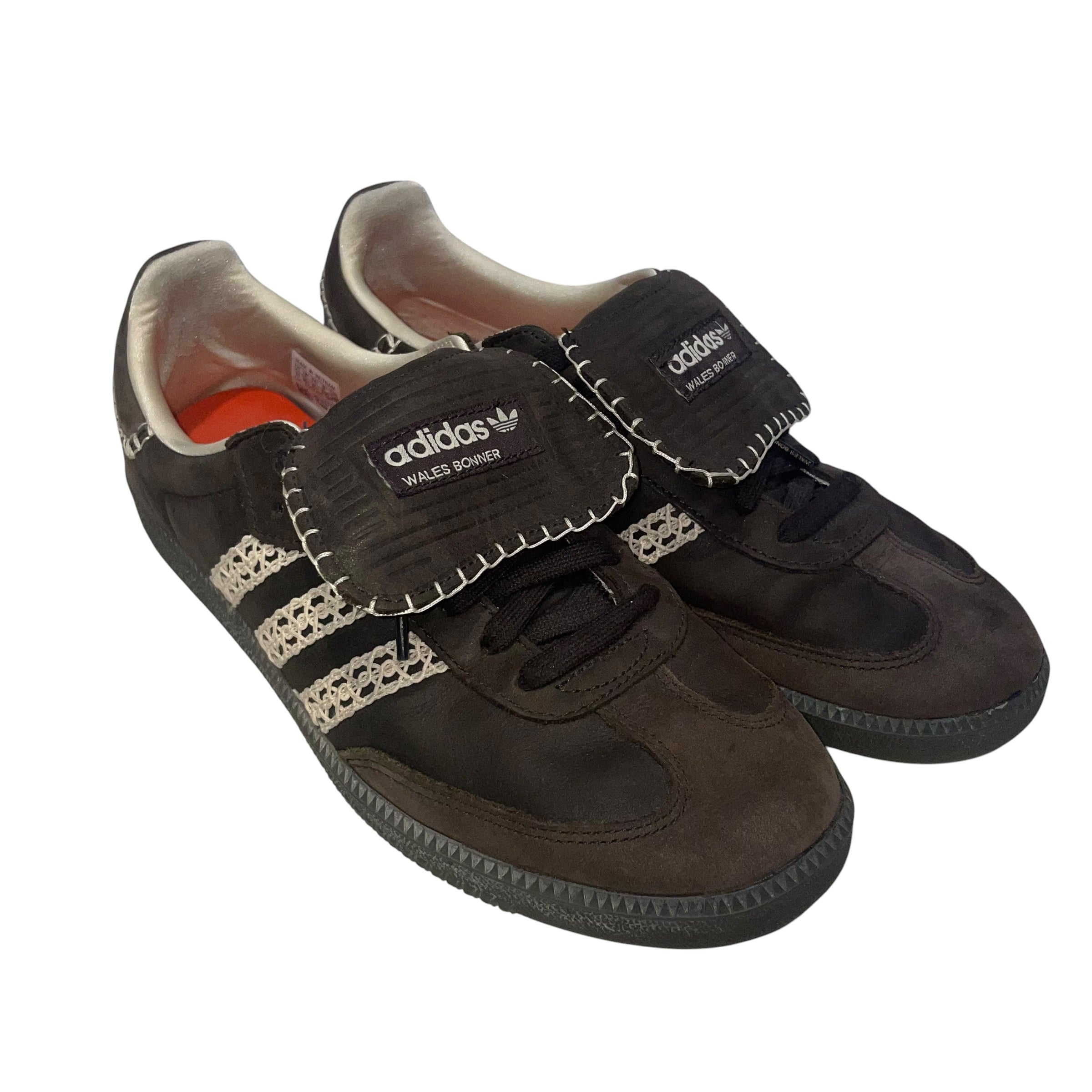 adidas/WALES BONNER/Low-Sneakers/US 11/Cotton/BRW/org insoles/knitted 3 stripes view 1