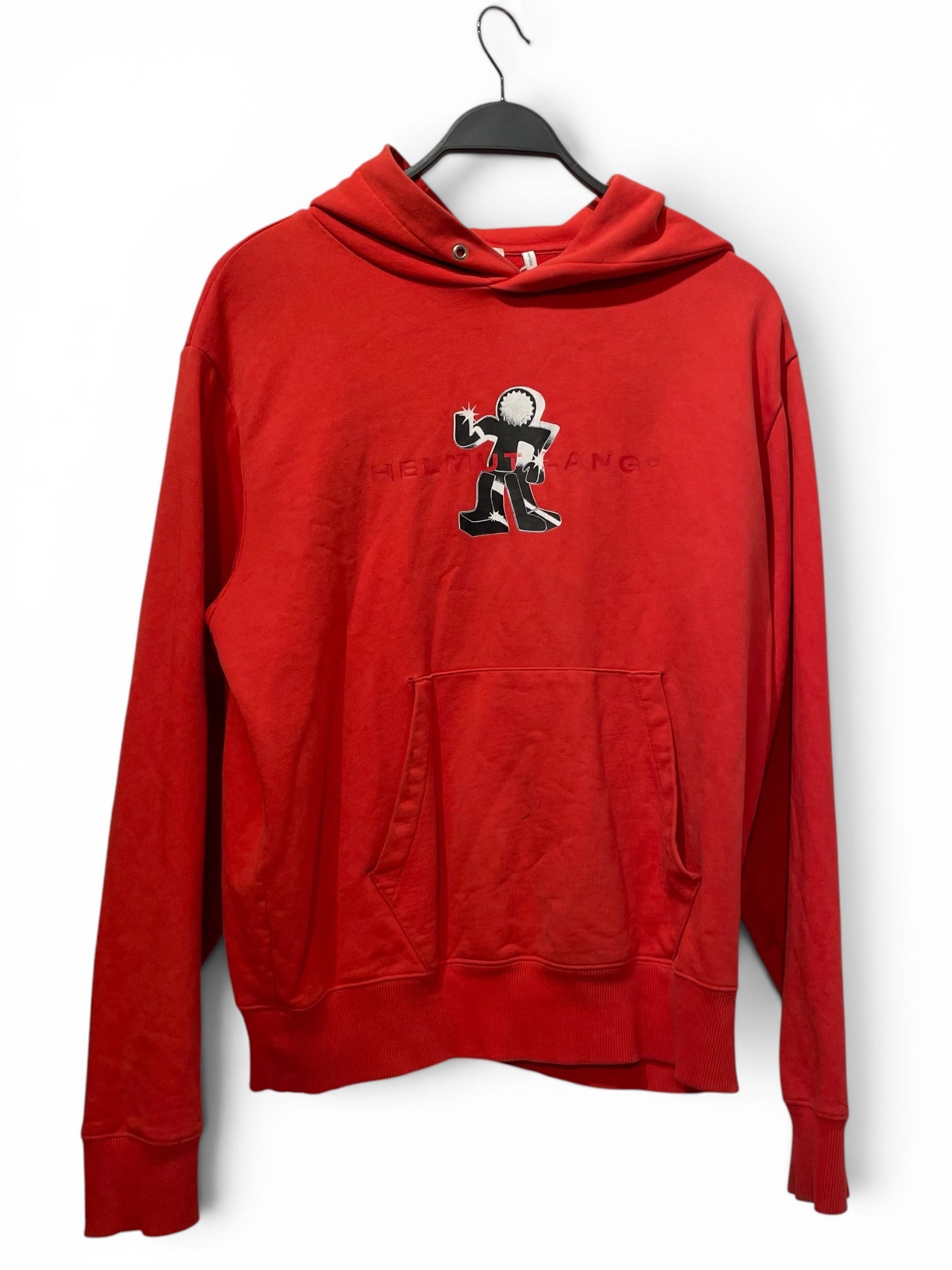 Helmut Lang/Hoodie/S/Graphic/Cotton/RED/ view 1