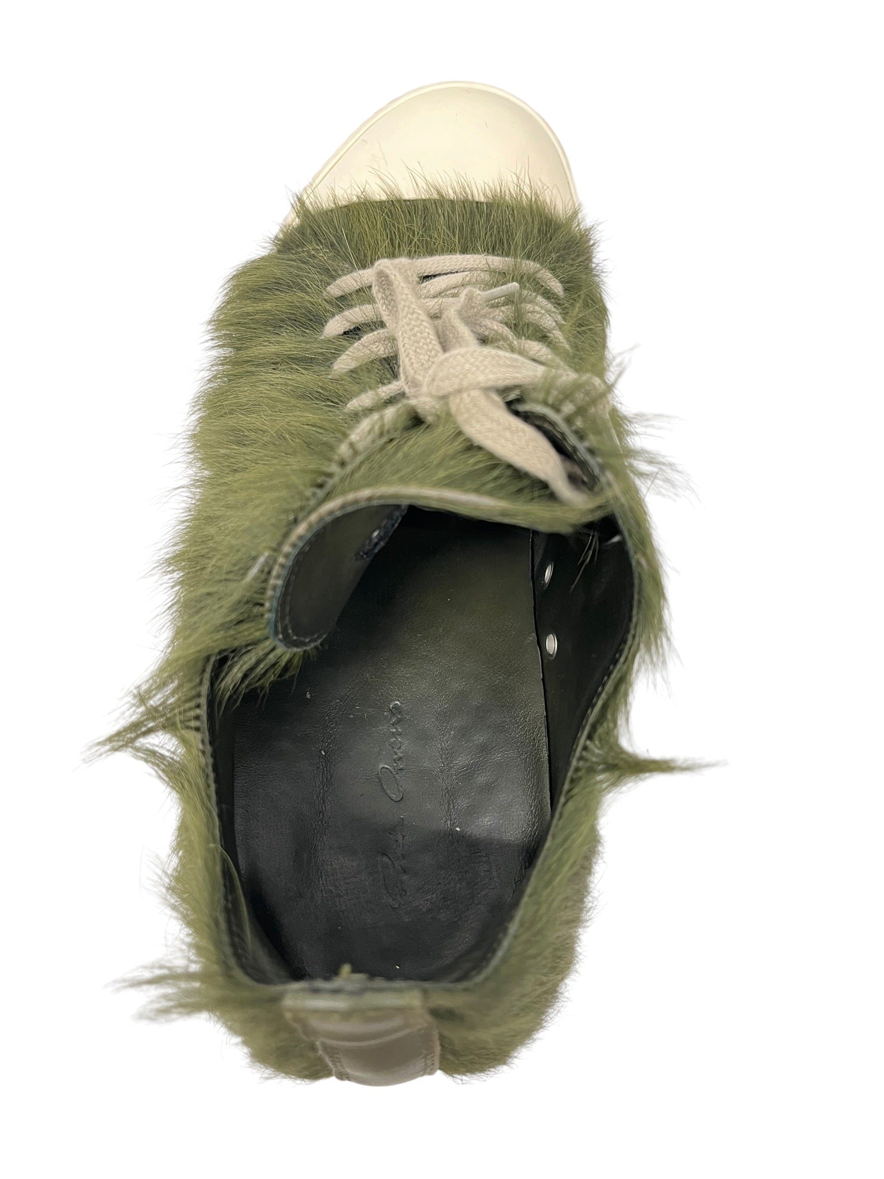 Rick Owens/Low-Sneakers/EU 44/Fur/GRN/PONY HAIR LOW RAMONES view 3