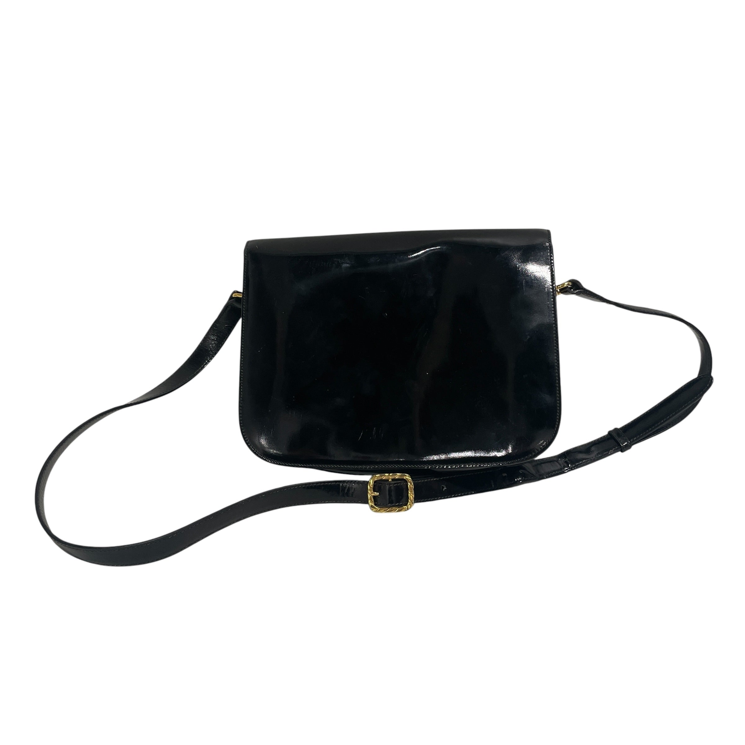 CELINE/Bag/Leather/BLK/gold bow view 2