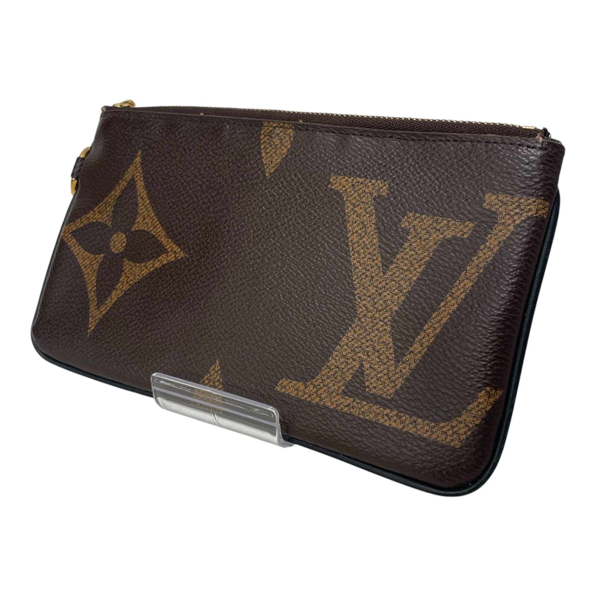 LOUIS VUITTON/Wallet/Monogram/Leather/BRW/MONOGRAM LV PUUCH view 1