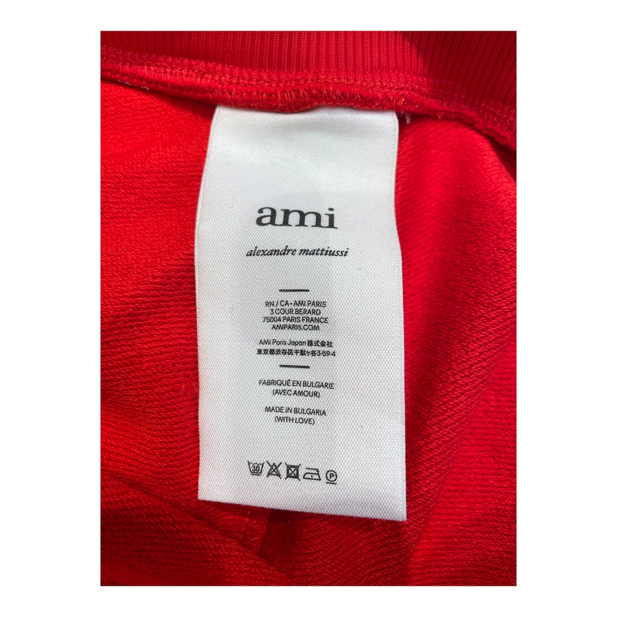 ami alexandre mattiussi/Pants/O/S/Cotton/RED/STRIPPED TRACK PANTS view 4