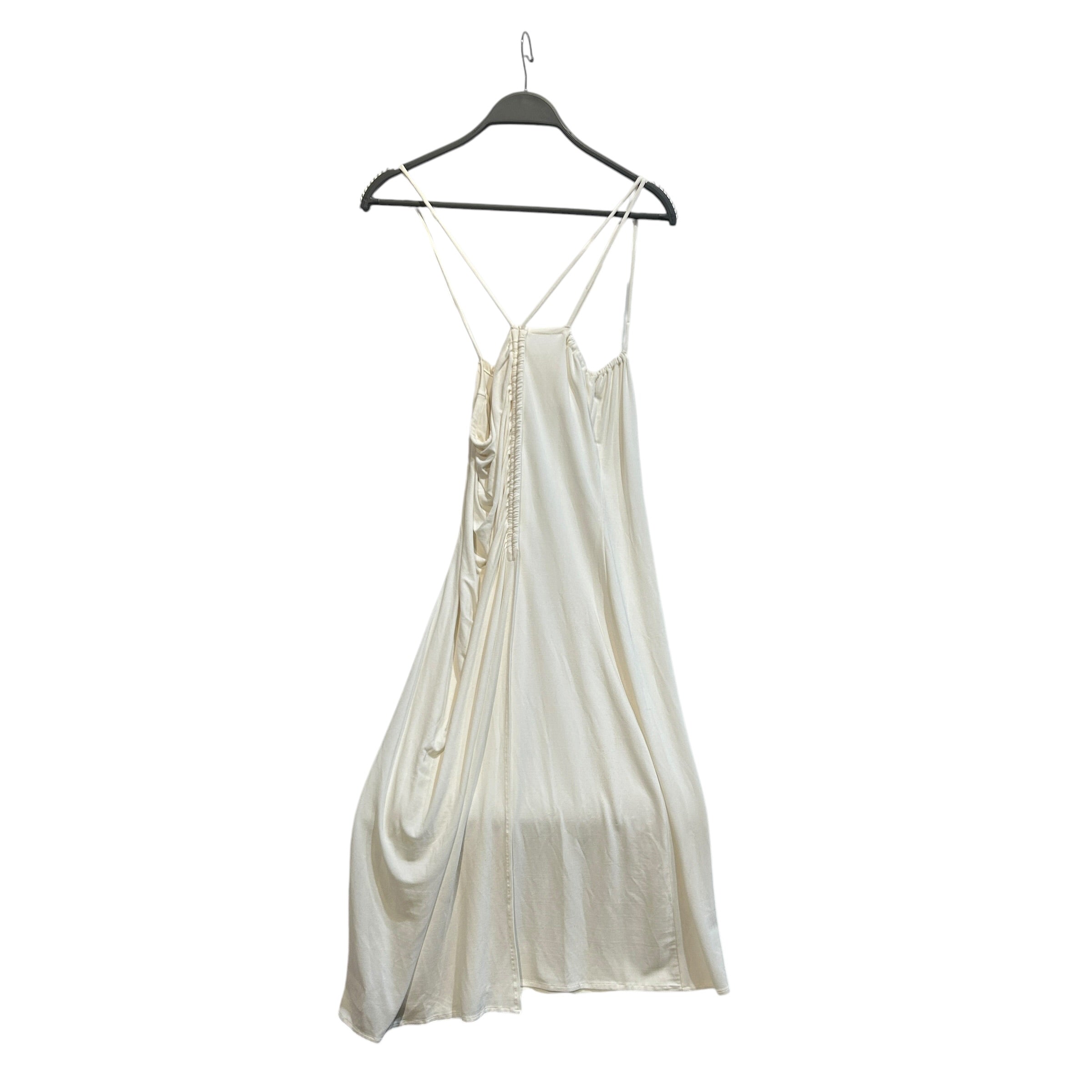 Maison Margiela/Long Skirt/38/Cotton/WHT/ruched detail view 2