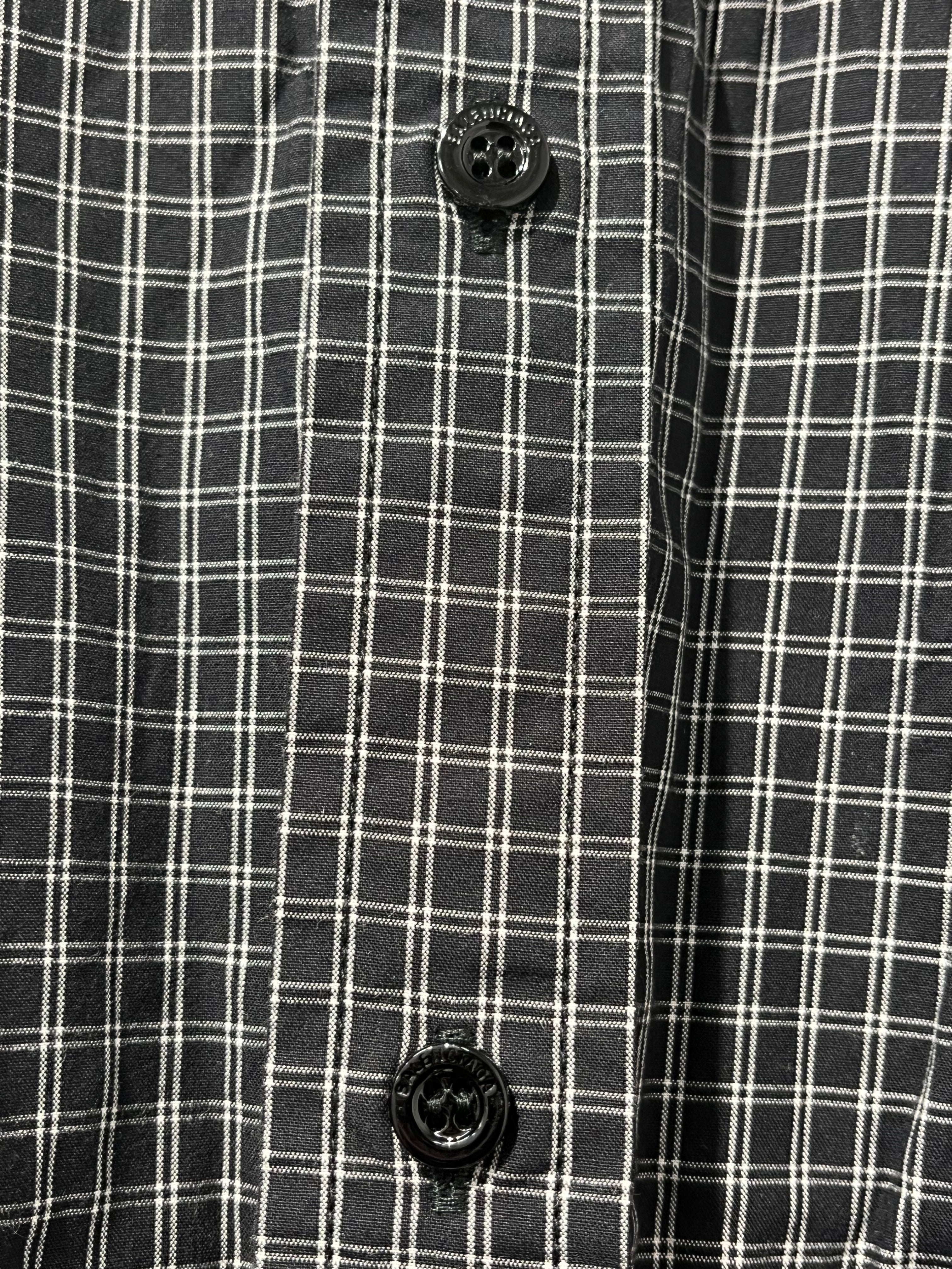 BALENCIAGA/Shirt/BLK/RED TEE SLEEVES GRID view 4