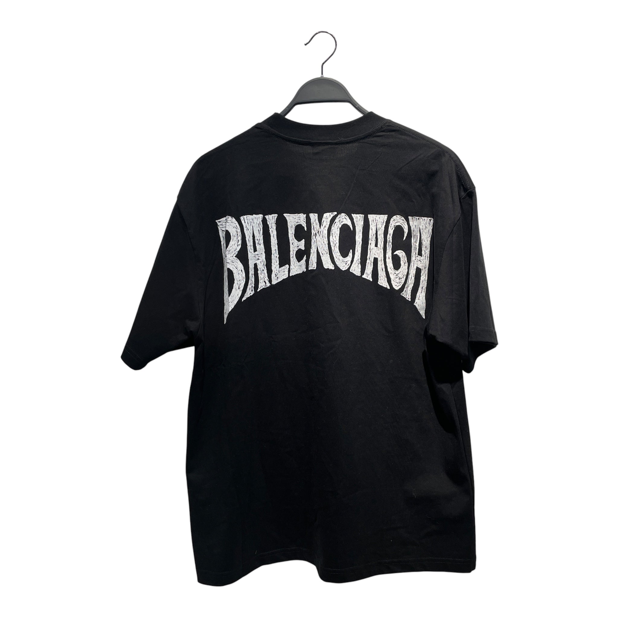 BALENCIAGA/T-Shirt/M/Cotton/BLK/Graphic/ view 2