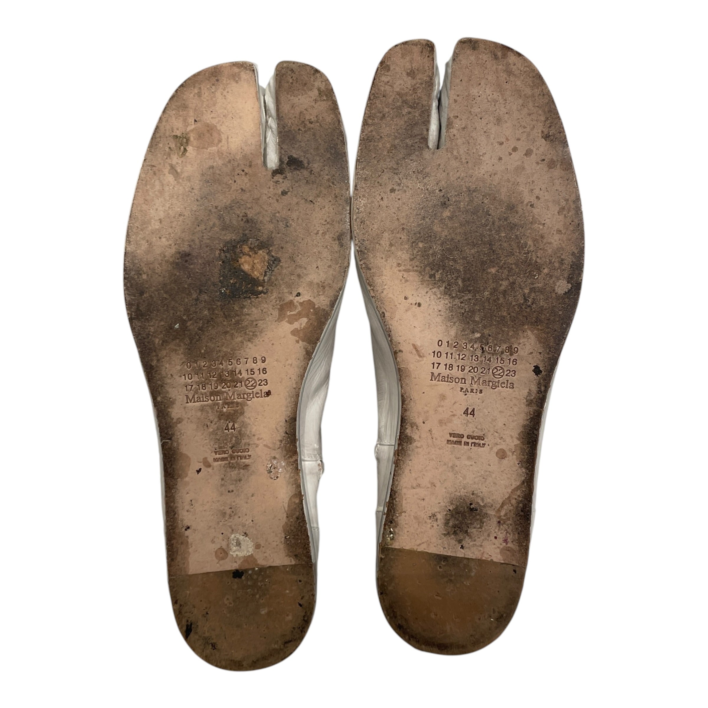 Maison Margiela/Boots/EU 44/Leather/WHT/PAINTED TABI view 5