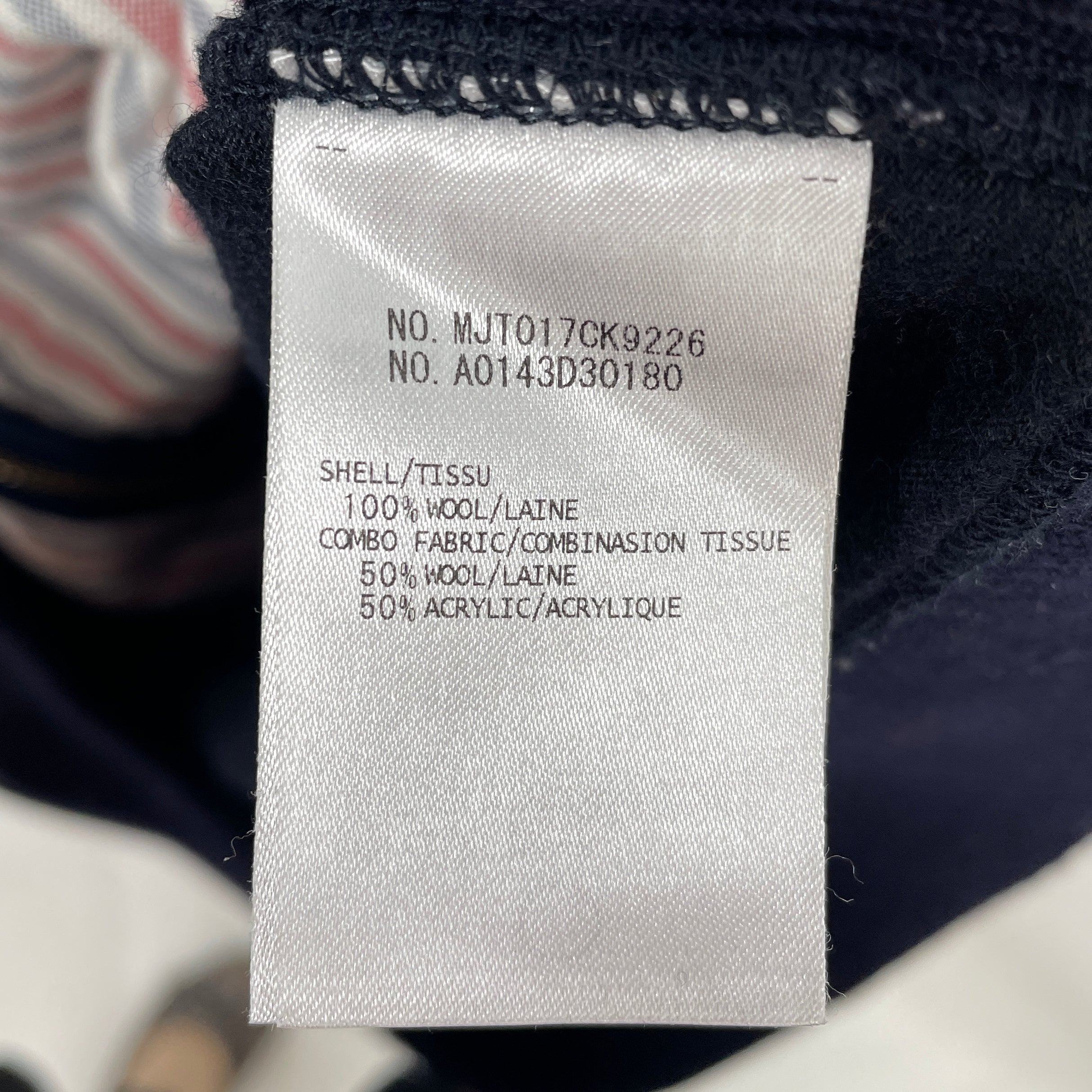 THOM BROWNE. NEW YORK/Hoodie/4/Cotton/IDG/IVORY SLEEVES view 4