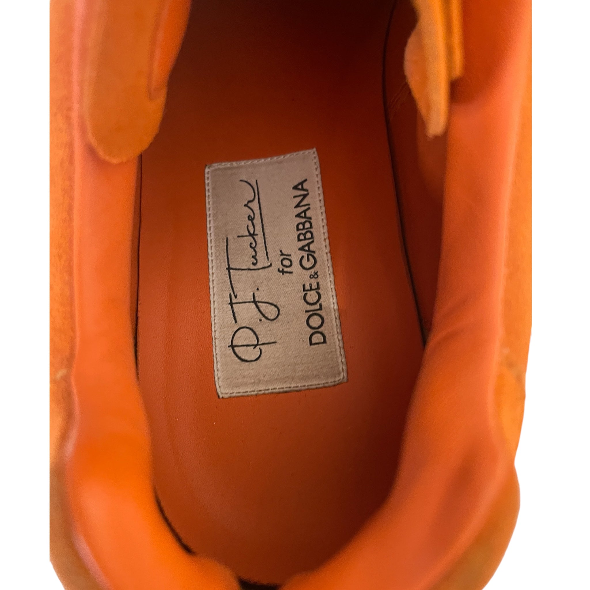 DOLCE&GABBANA/Low-Sneakers/EU 37/Suede/ORN/ view 3