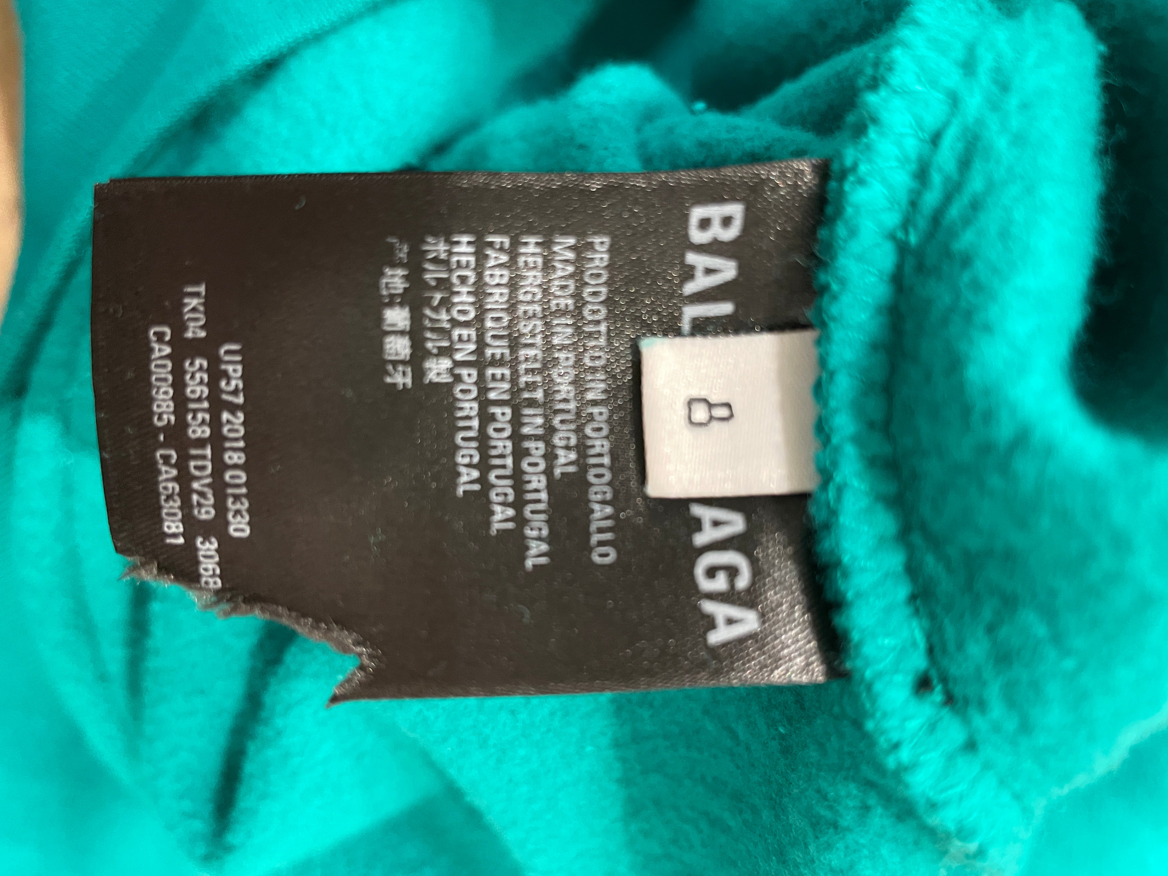 BALENCIAGA/Hoodie/XS/Cotton/NVY/GLOBE view 3
