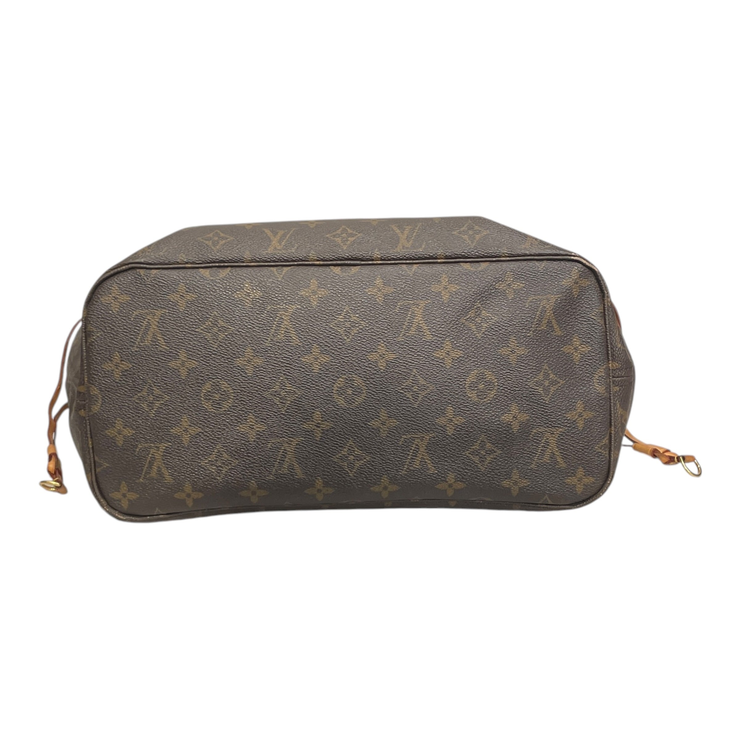 LOUIS VUITTON/Tote Bag/Monogram/Leather/BRW/NEVERFULL MM SHOULDER TOTE view 3