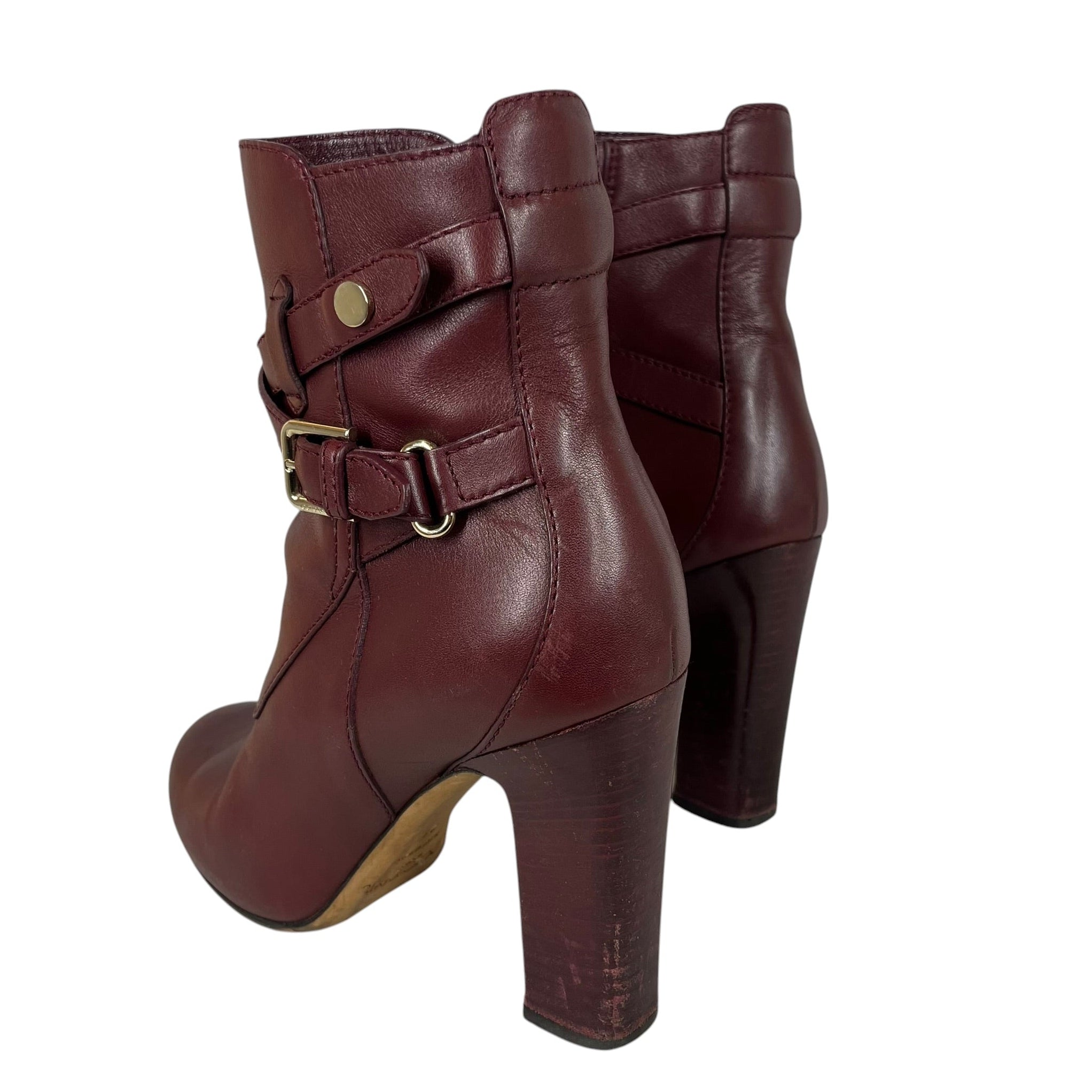 JIMMY CHOO/Chukka Boots/EU 38/Leather/BRD/loop strap heel view 2