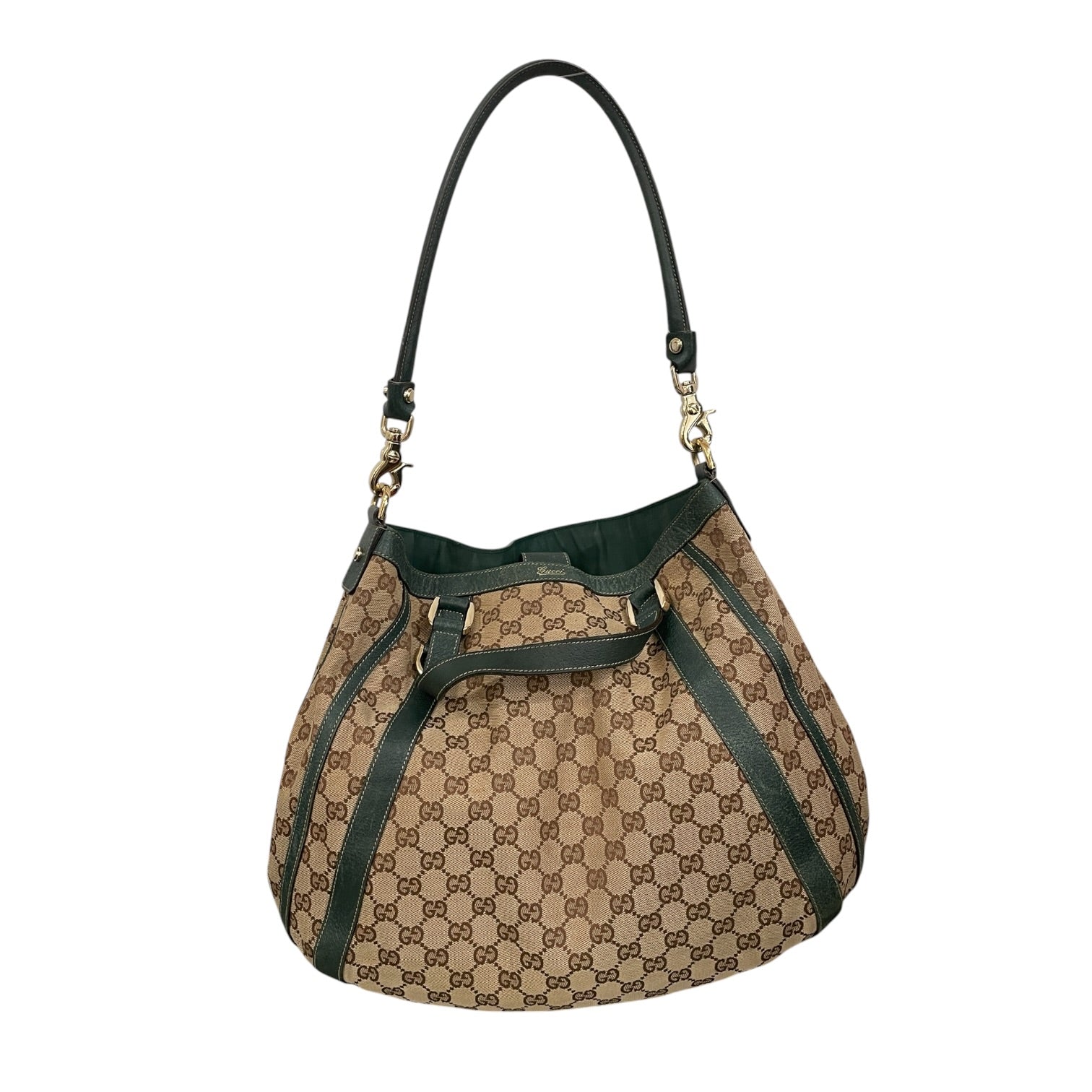 GUCCI/Tote Bag/Monogram/BRW/top handle shoulder bag vintag view 1