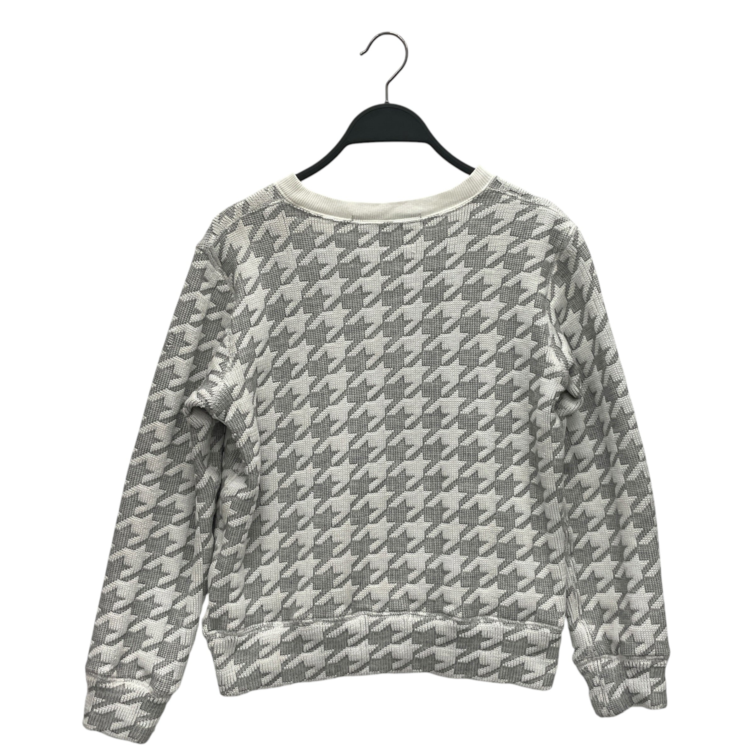 JUNYA WATANABE COMME des GARCONS/Sweatshirt/S/All Over Print/Cotton/GRY/AW 15 HOUNDSTOOTH SWEATER view 2