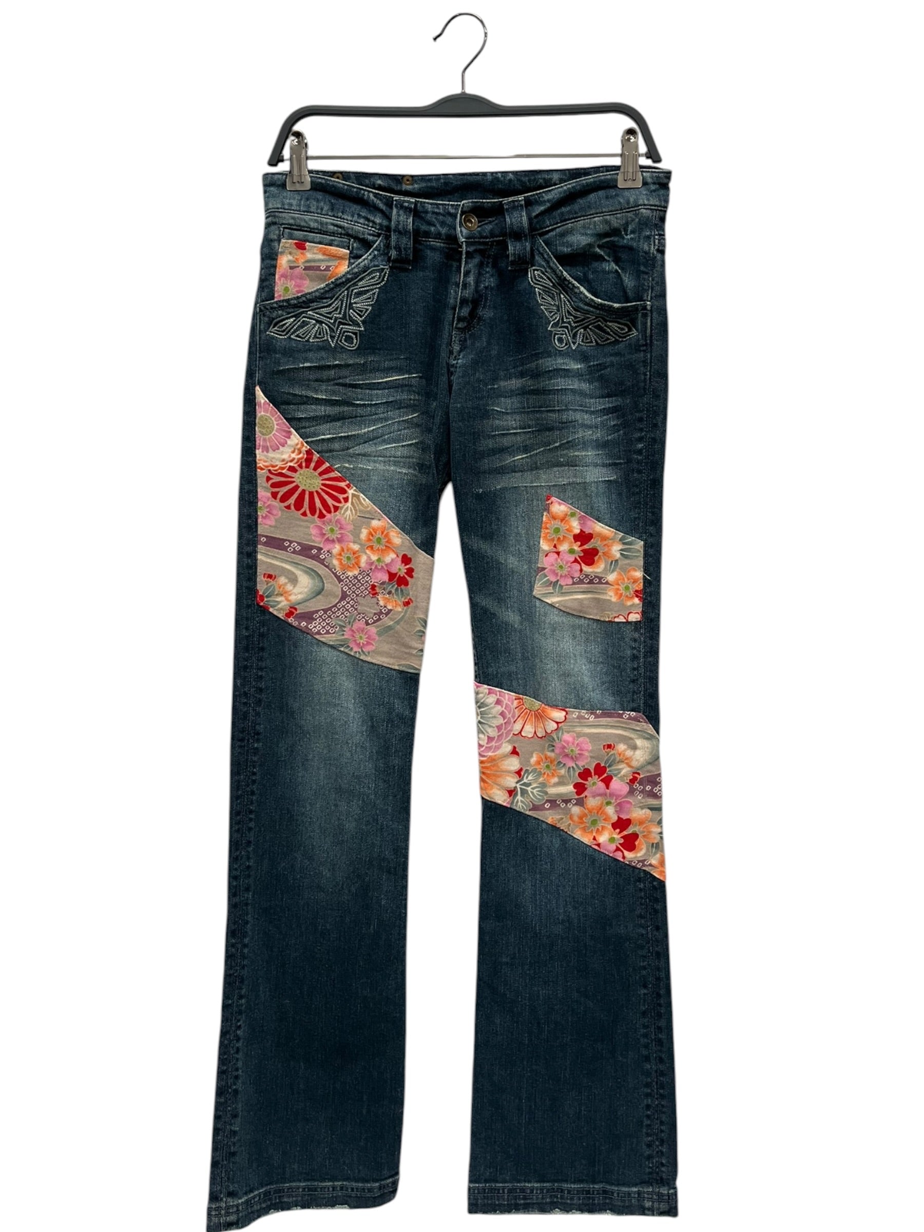 Semantic design/Skinny Pants/M/Cotton/BLU/PINK FLORAL DETAILS view 1