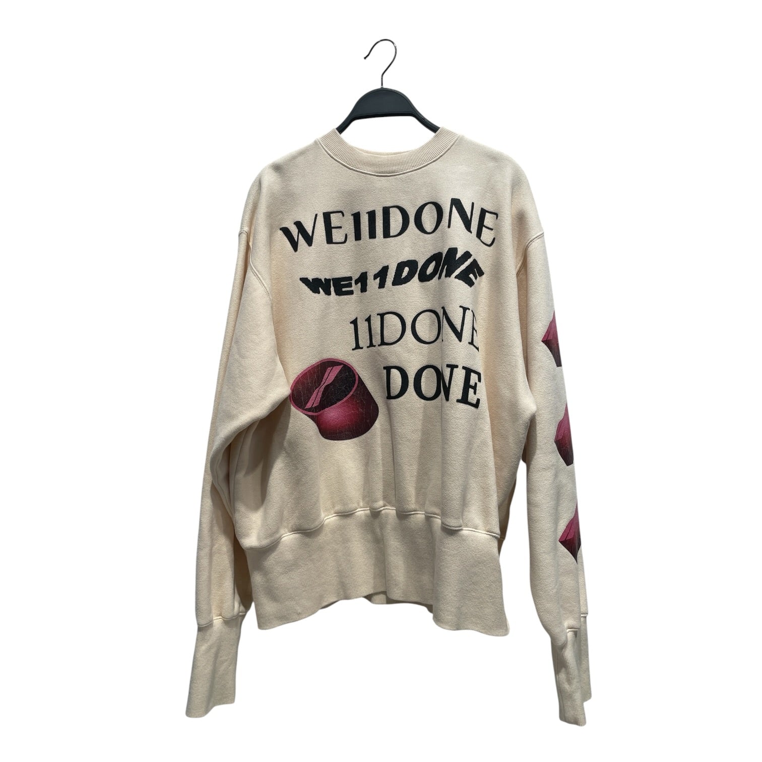 WE11DONE/Sweatshirt/S/Cotton/CRM/Logo Sweatshirt view 1