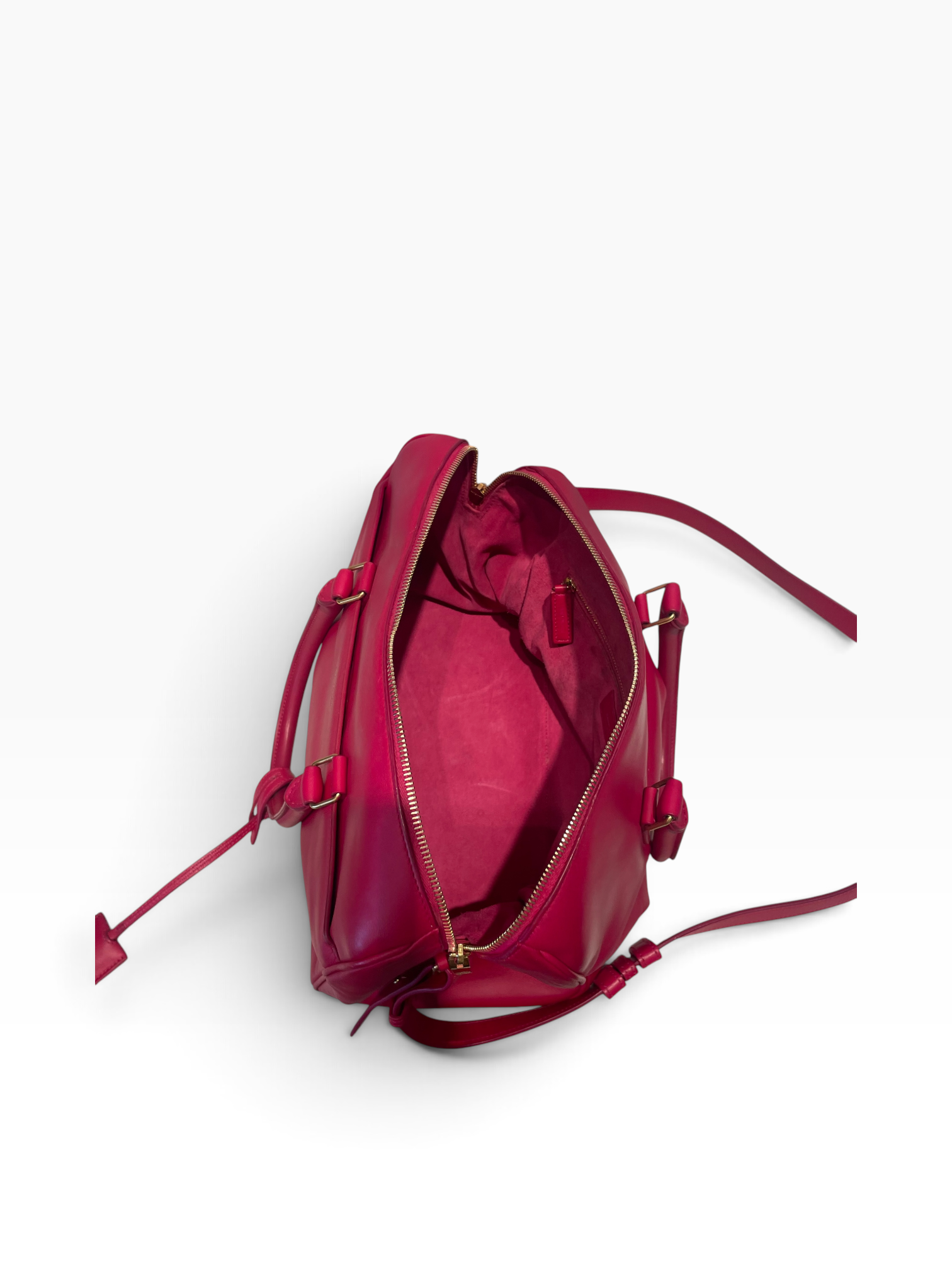 SAINT LAURENT/Bag/Leather/RED/Classic Duffle- Calfskin view 5