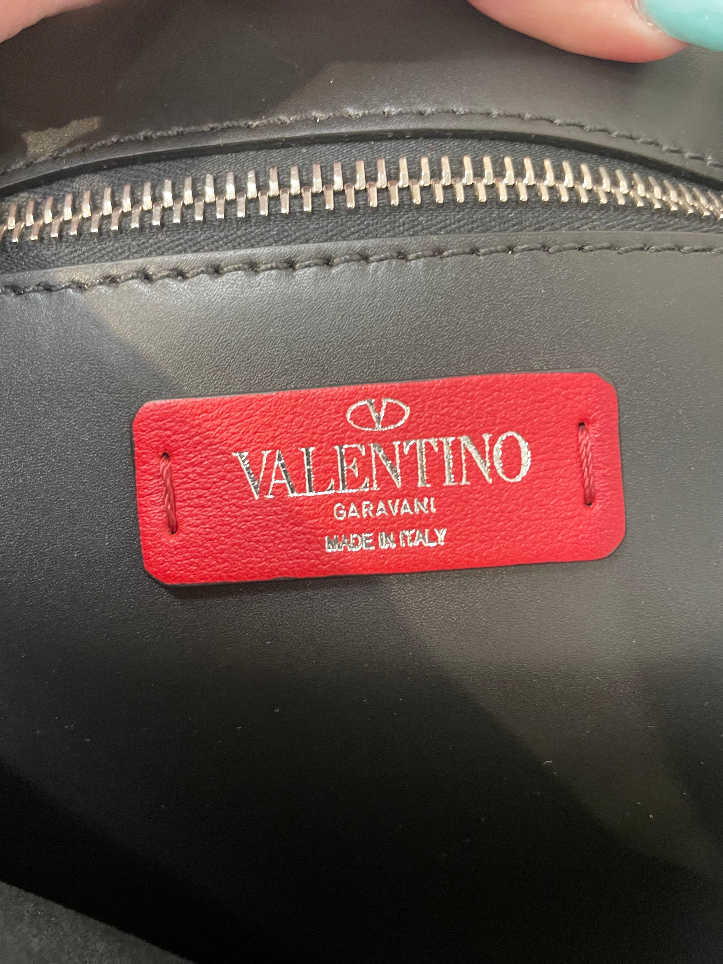 VALENTINO/Tote Bag/Graphic/Leather/BLK/rockstud tote view 5