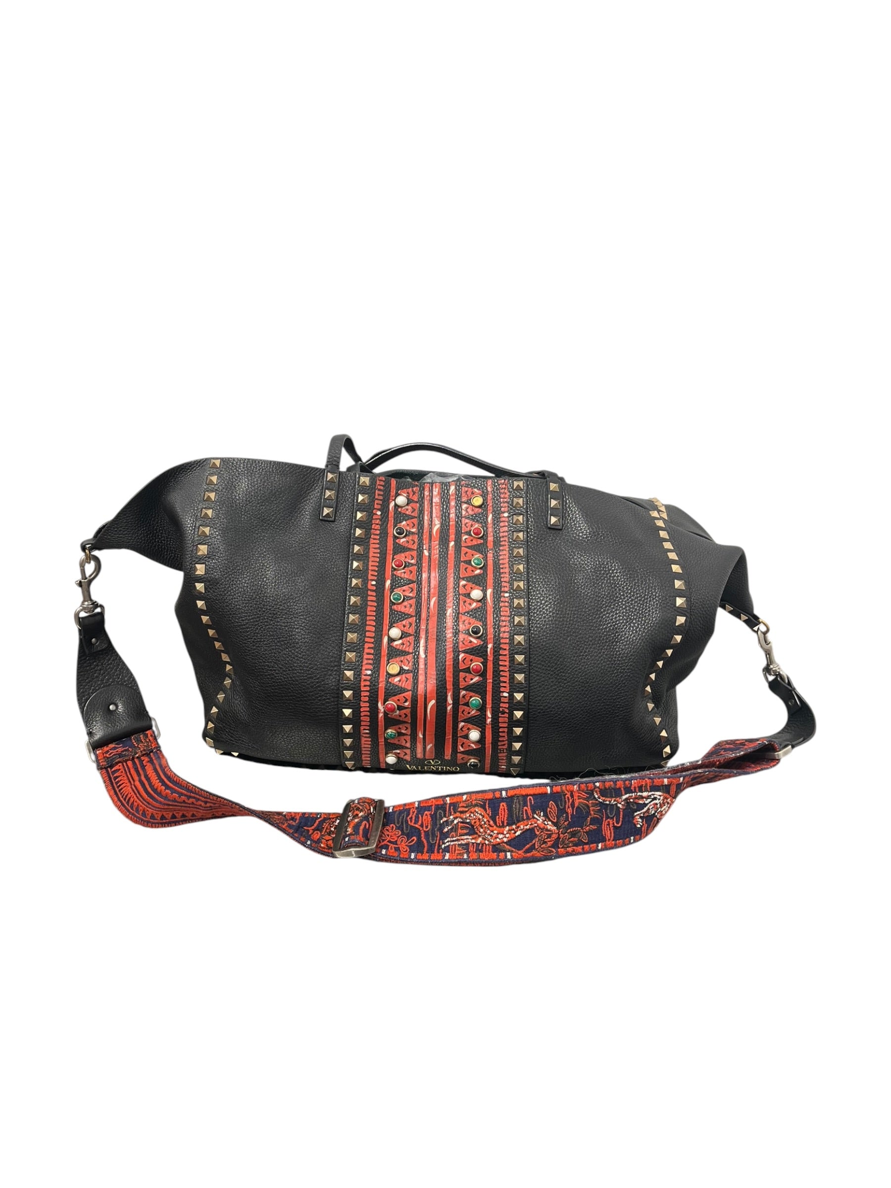 VALENTINO/Tote Bag/Border/Leather/BLK/ROCKSTUD TOTE view 1