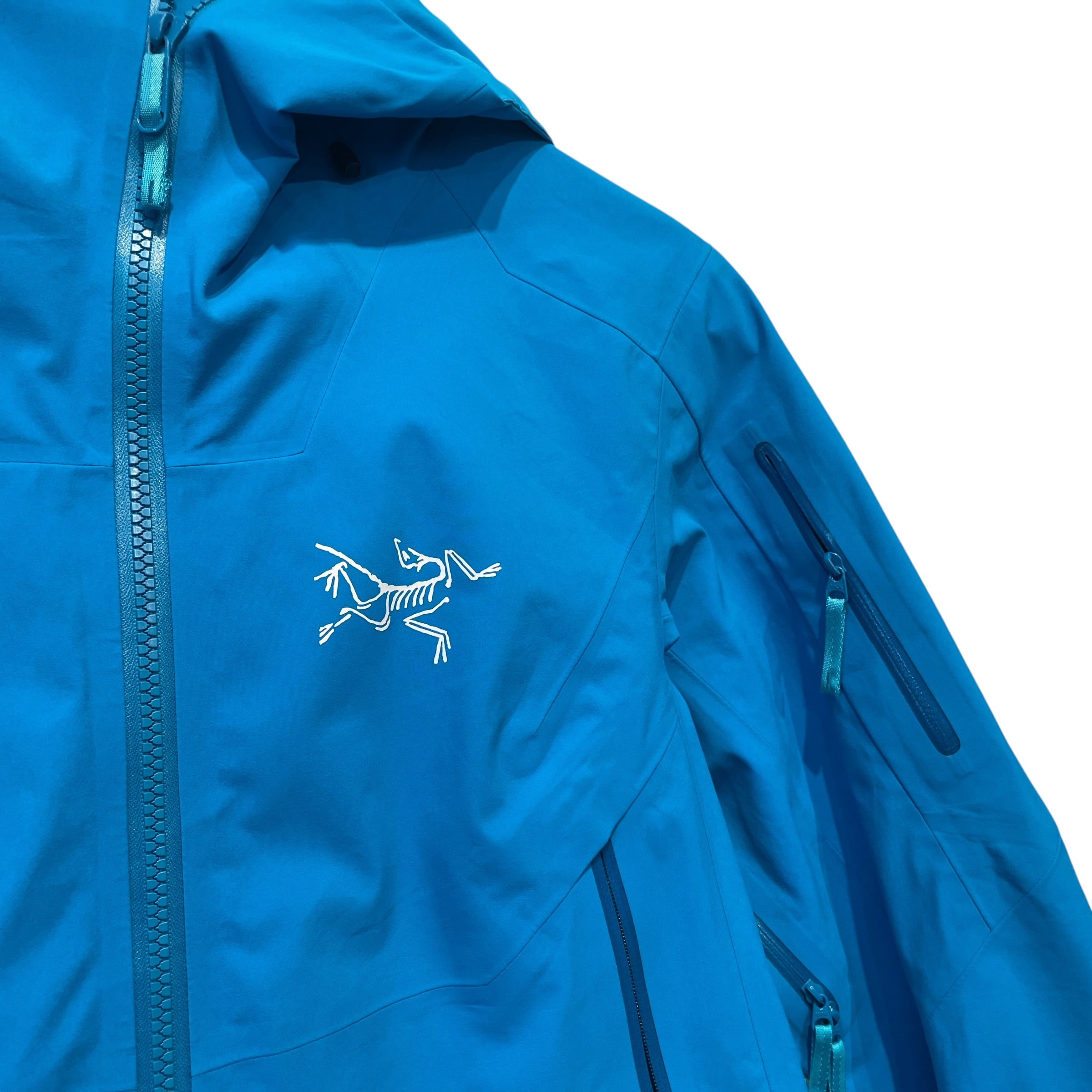 ARC'TERYX/Zip Up Hoodie/S/Nylon/BLU/ view 3