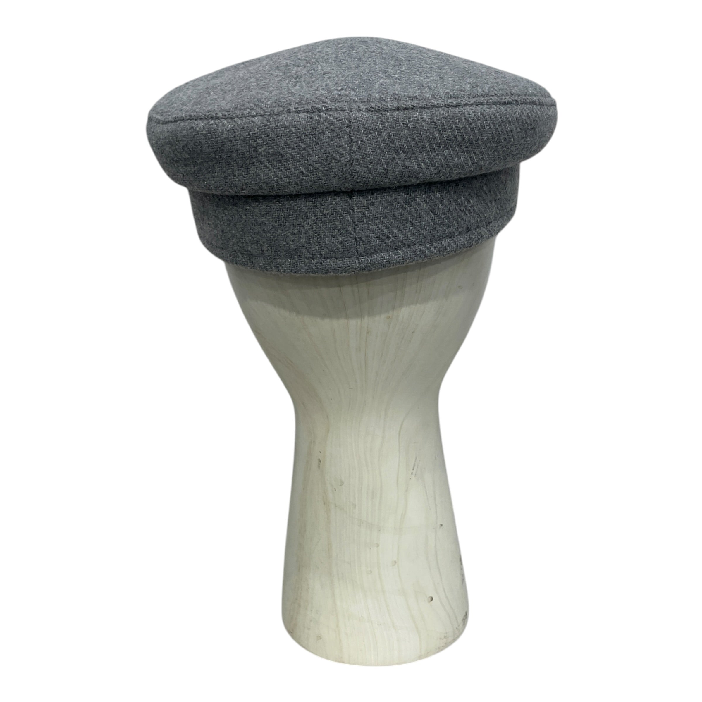 RUSLAN BAGINSKIY/Newsboy Cap/L/Wool/GRY/L's/PATENT LEATHER BRIM CAP view 2