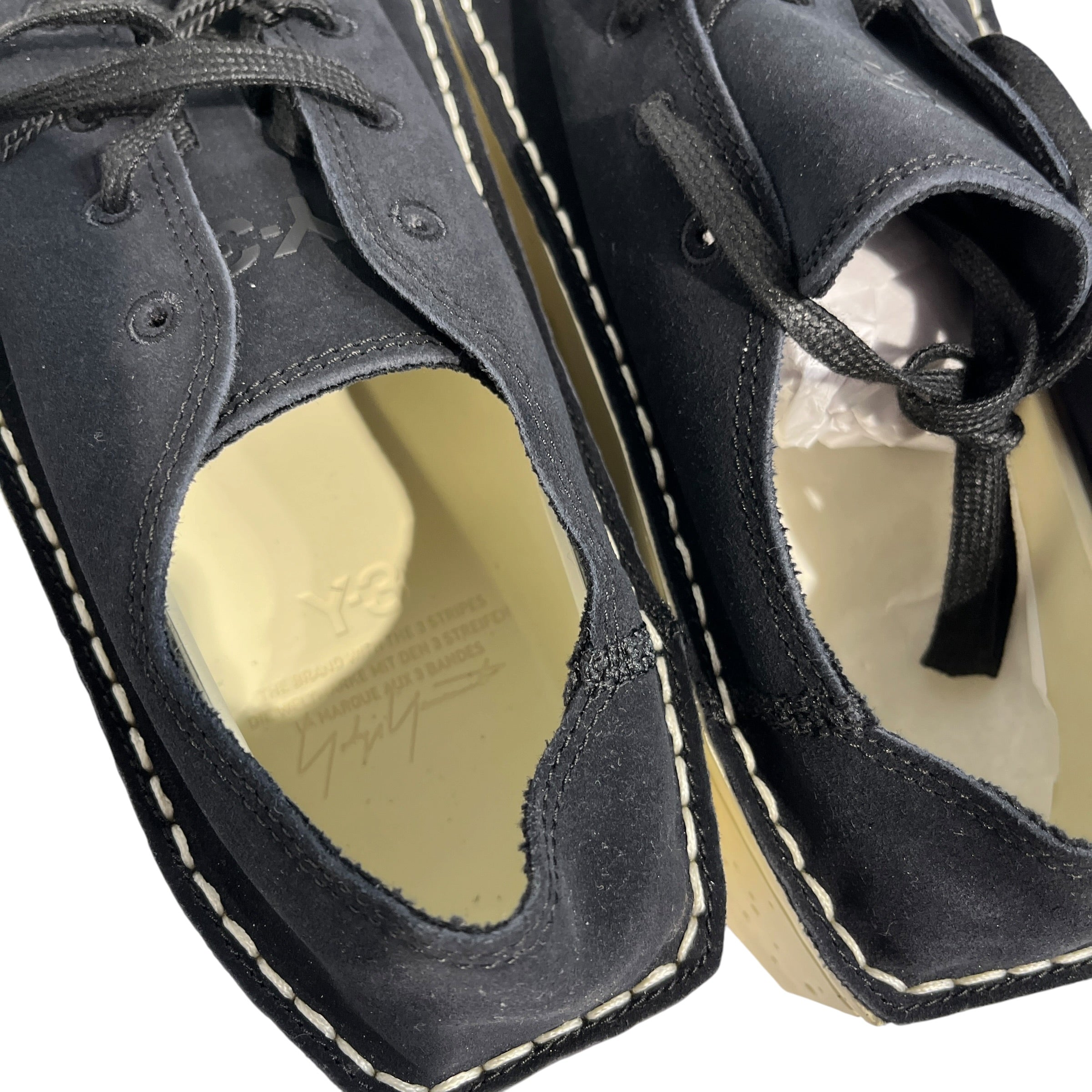 Y-3/Low-Sneakers/US 10.5/Cotton/BLK/Kyasu Lo view 3