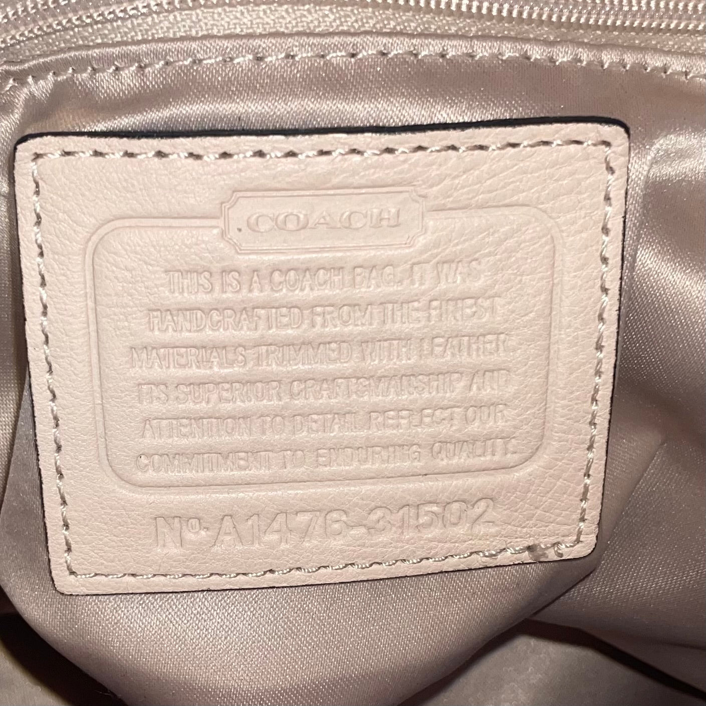 COACH/Hand Bag/Nylon/BEG/MADISON PYTHON PRINT view 7