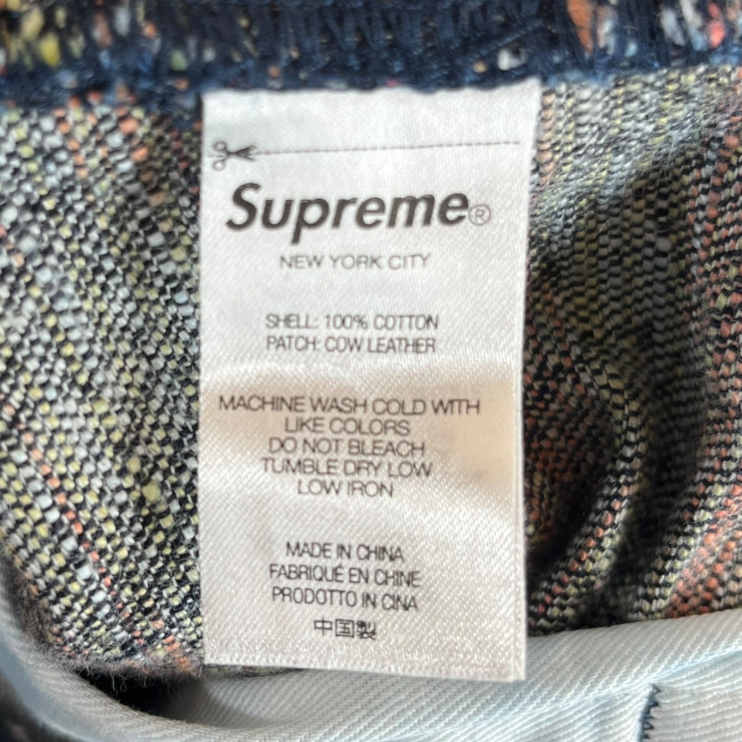 Supreme/Straight Pants/30/Cotton/BLU/All Over Print/"FUCK" JACQUARD DENIM view 4