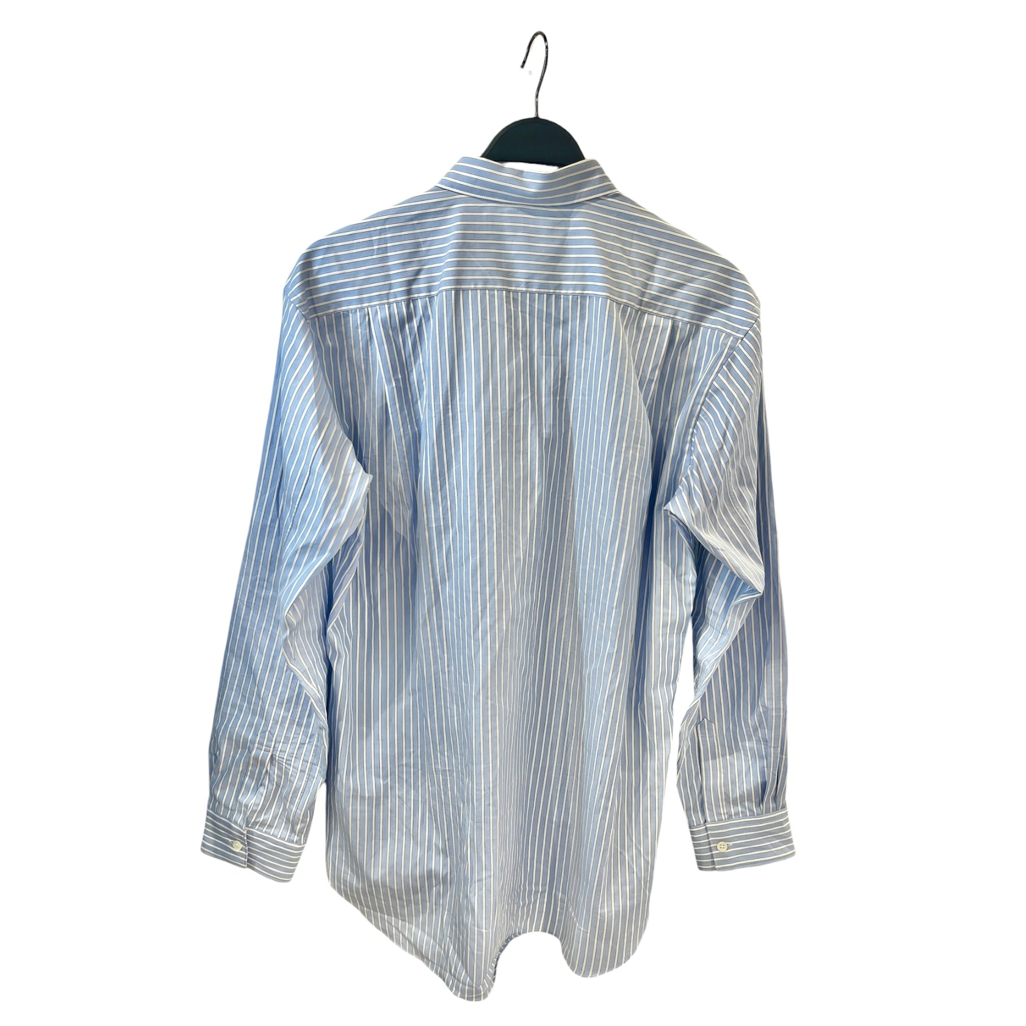 COMME des GARCONS SHIRT/SS Shirt/M/Cotton/BLU/Stripe/WOVEN GREEN DIAMOND view 2