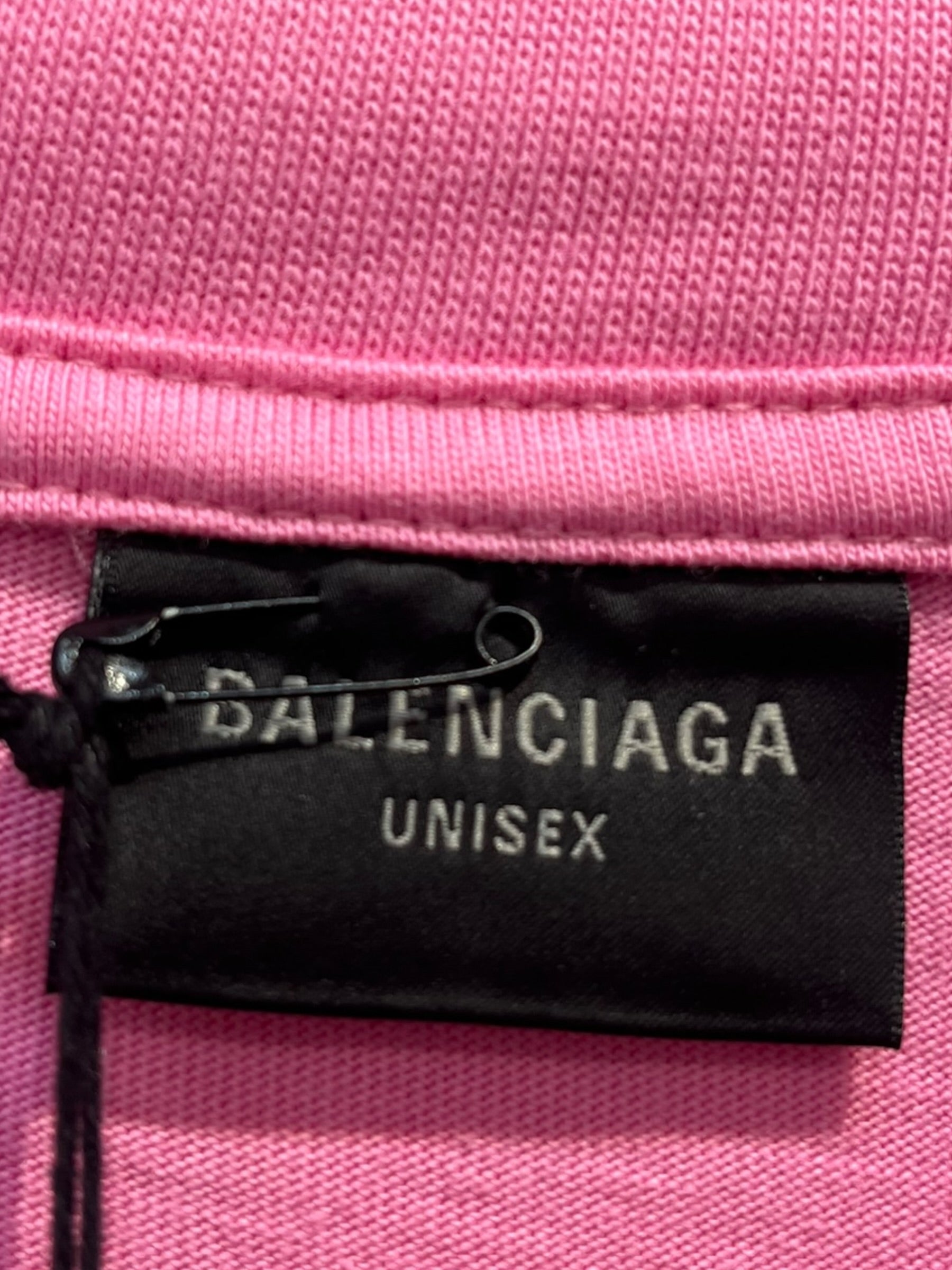 BALENCIAGA/T-Shirt/3/Cotton/PNK/Graphic/NO LOGO view 3