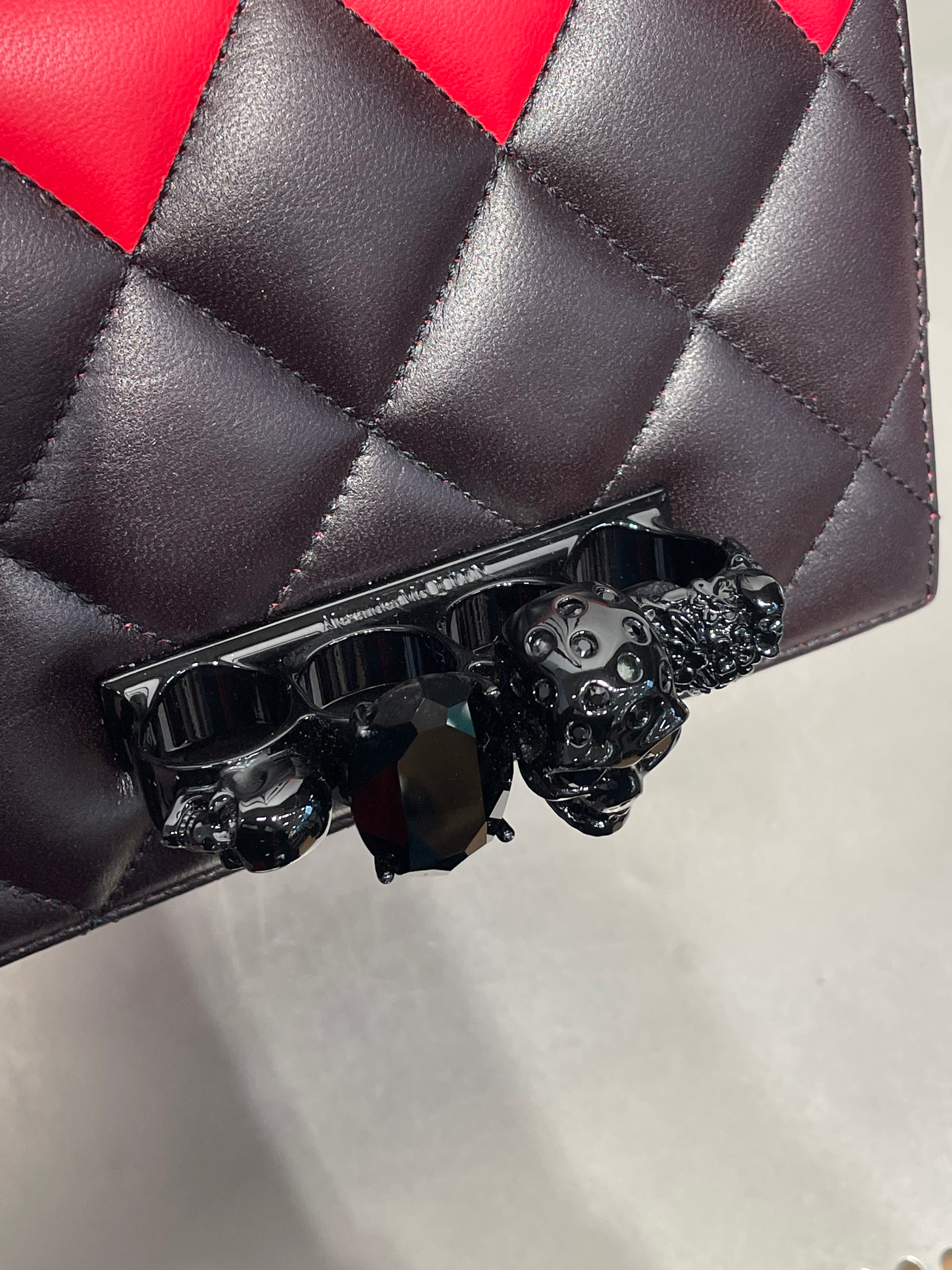 Alexander McQueen/Bag/Leather/RED/KNUCKLE BAG view 5