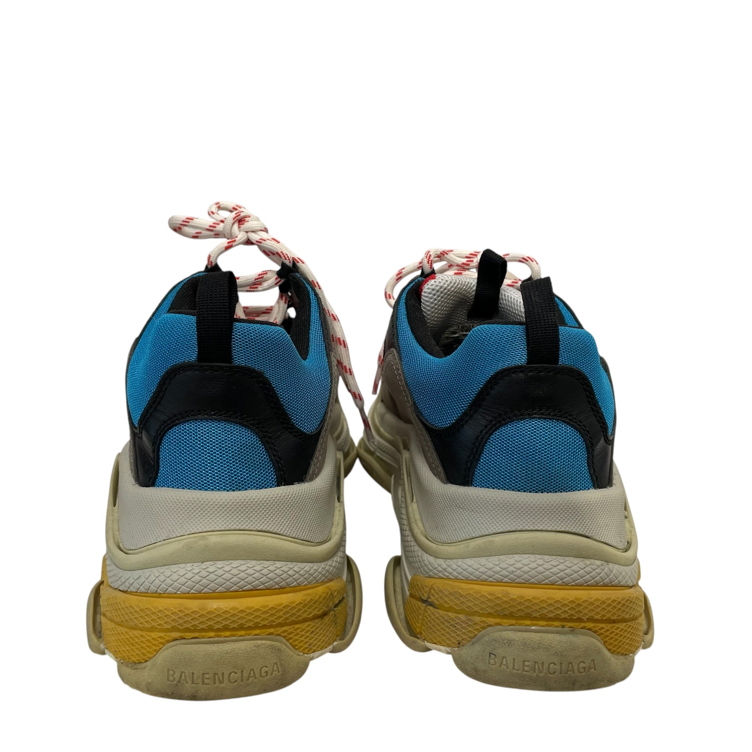 BALENCIAGA/Low-Sneakers/EU 42/MLT/triple s red blue gray view 3