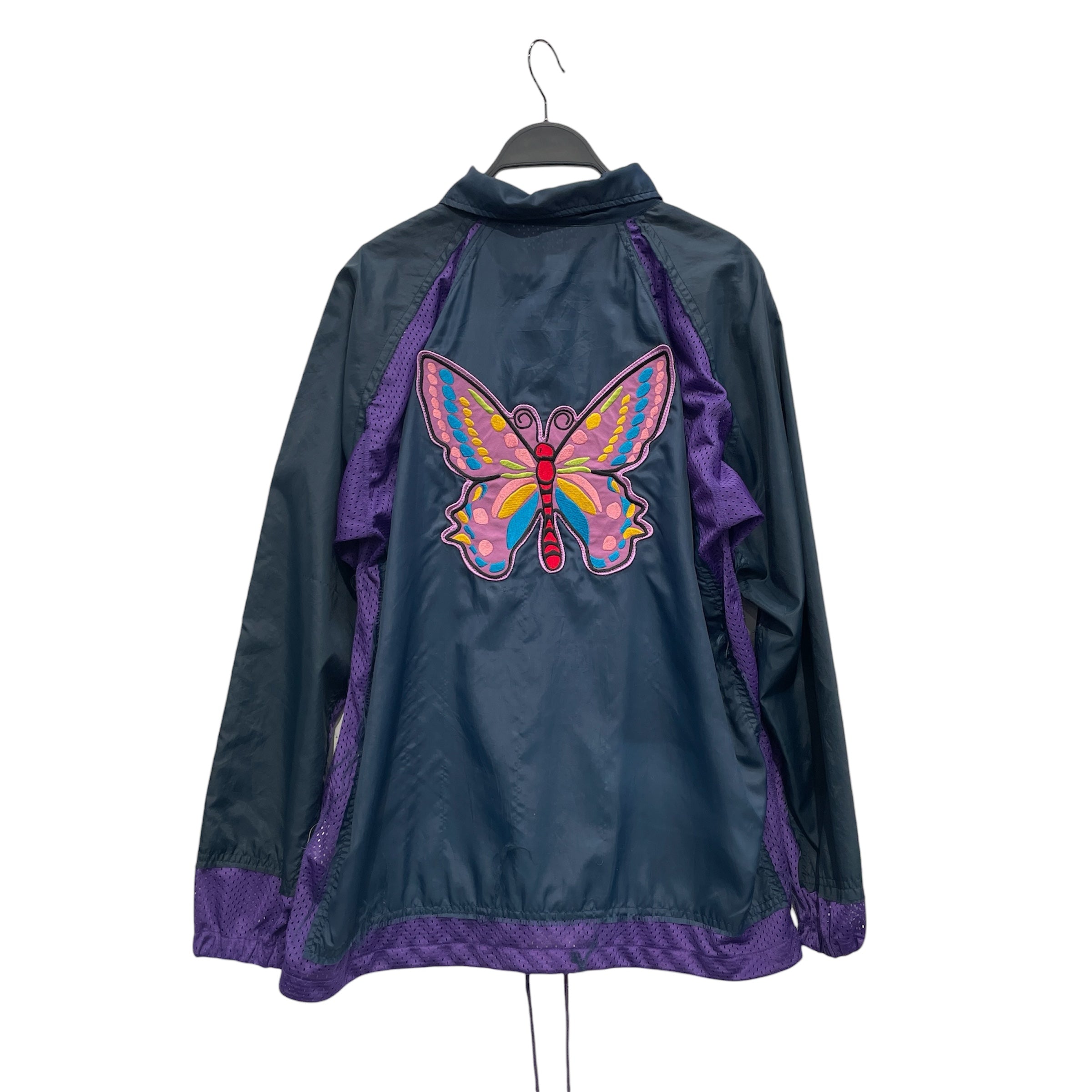 Rebuild by Needles/Windbreaker/S/Polyester/NVY/BUTTERFLY BACK MESH/POLY JKT view 2