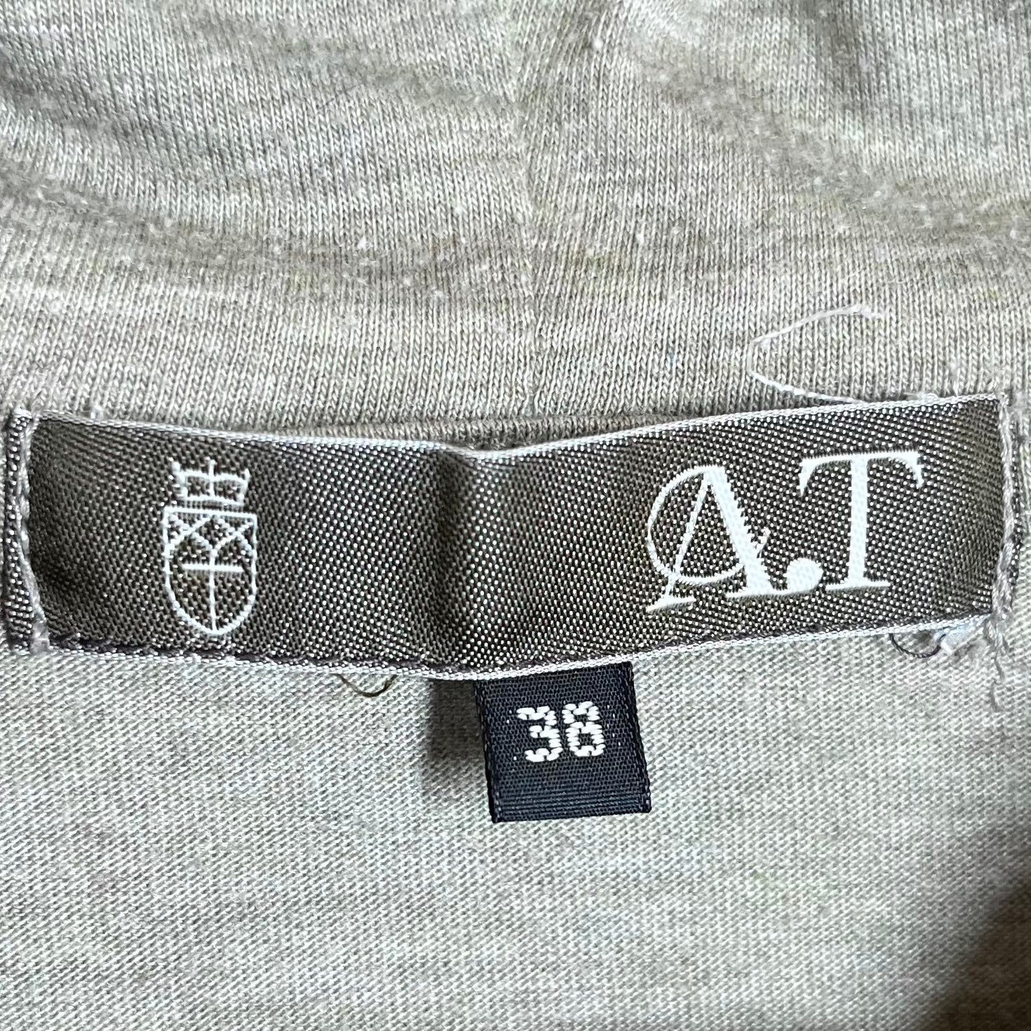 ATSURO TAYAMA/Zip Up Hoodie/38/Cotton/GRY/RUFFLE ZIP UP view 3