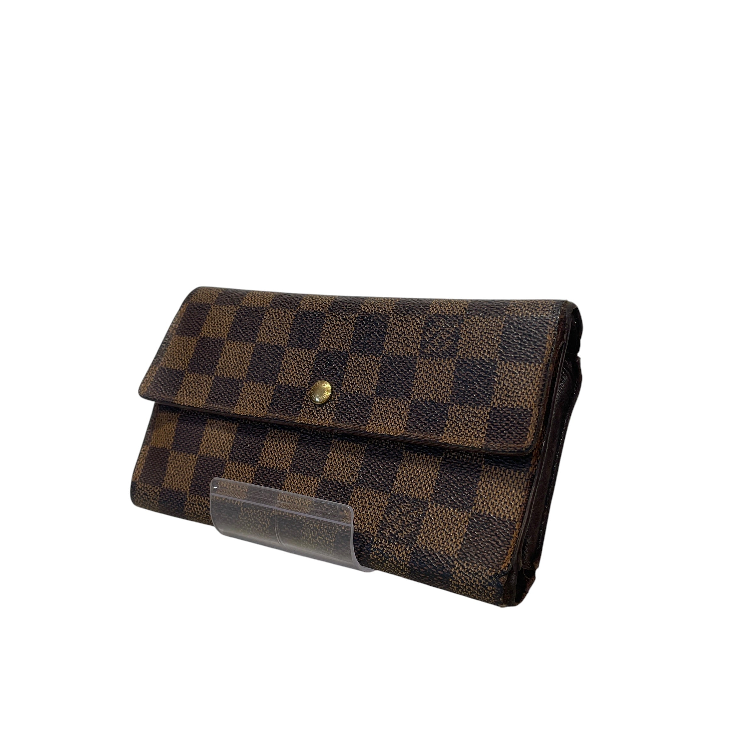 LOUIS VUITTON/Long Wallet/Monogram/Leather/BRW/L's/DAMIER EBENE SARAH WALLET view 1