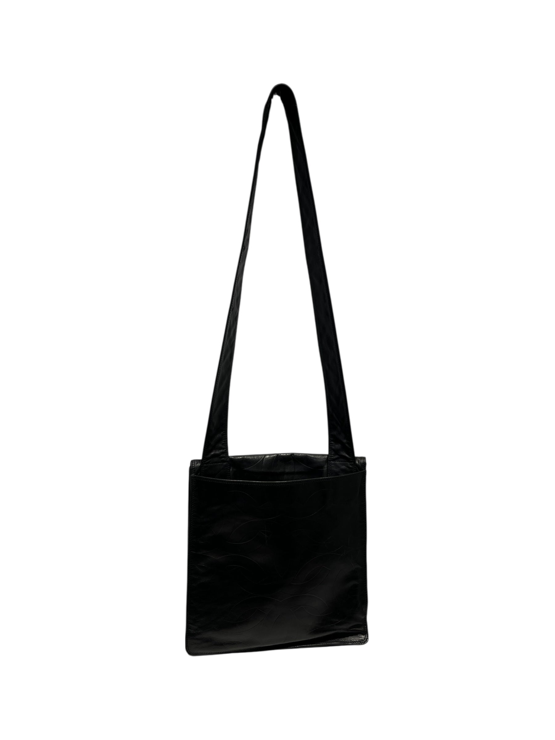CHANEL/Bag/Lambskin/BLK/EMBOSSED SHOULDER BAG view 2