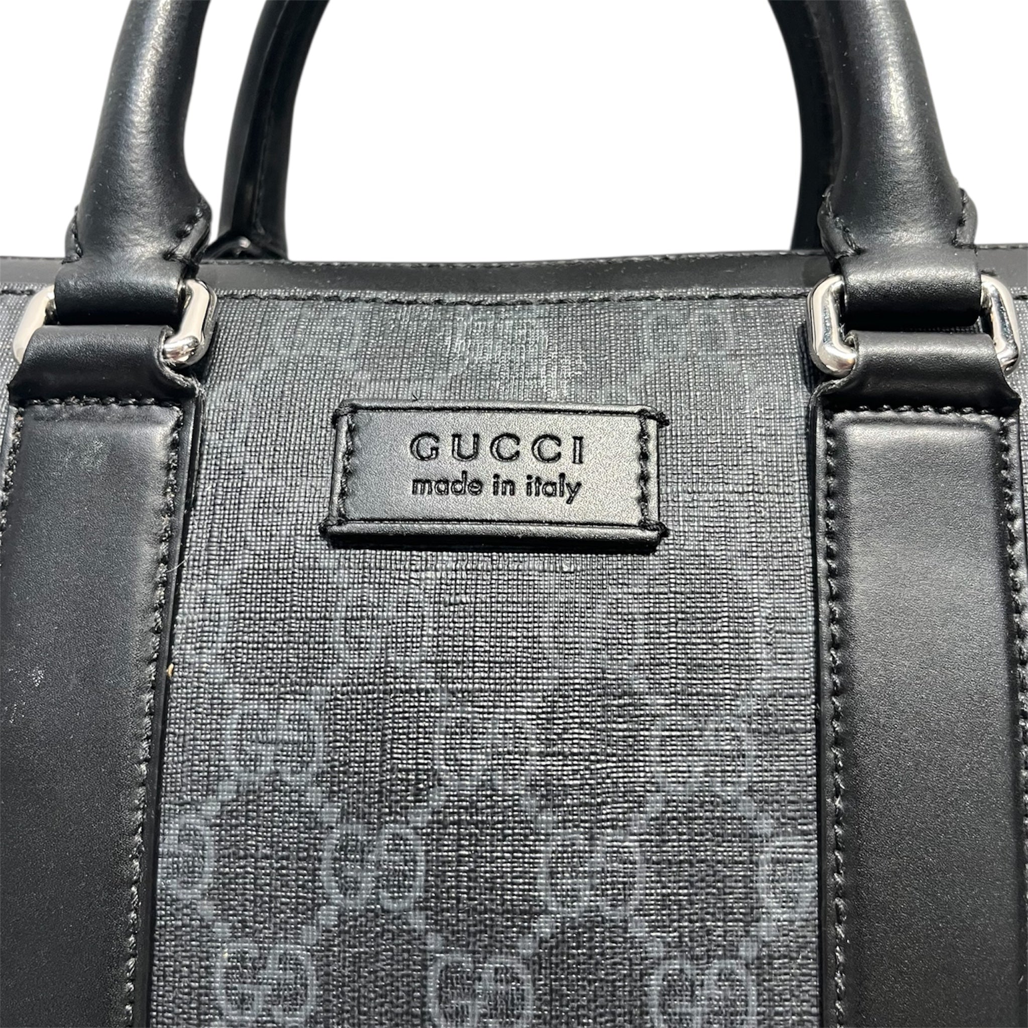 GUCCI/Briefcase/All Over Print/Leather/BLK/BRIEF view 6